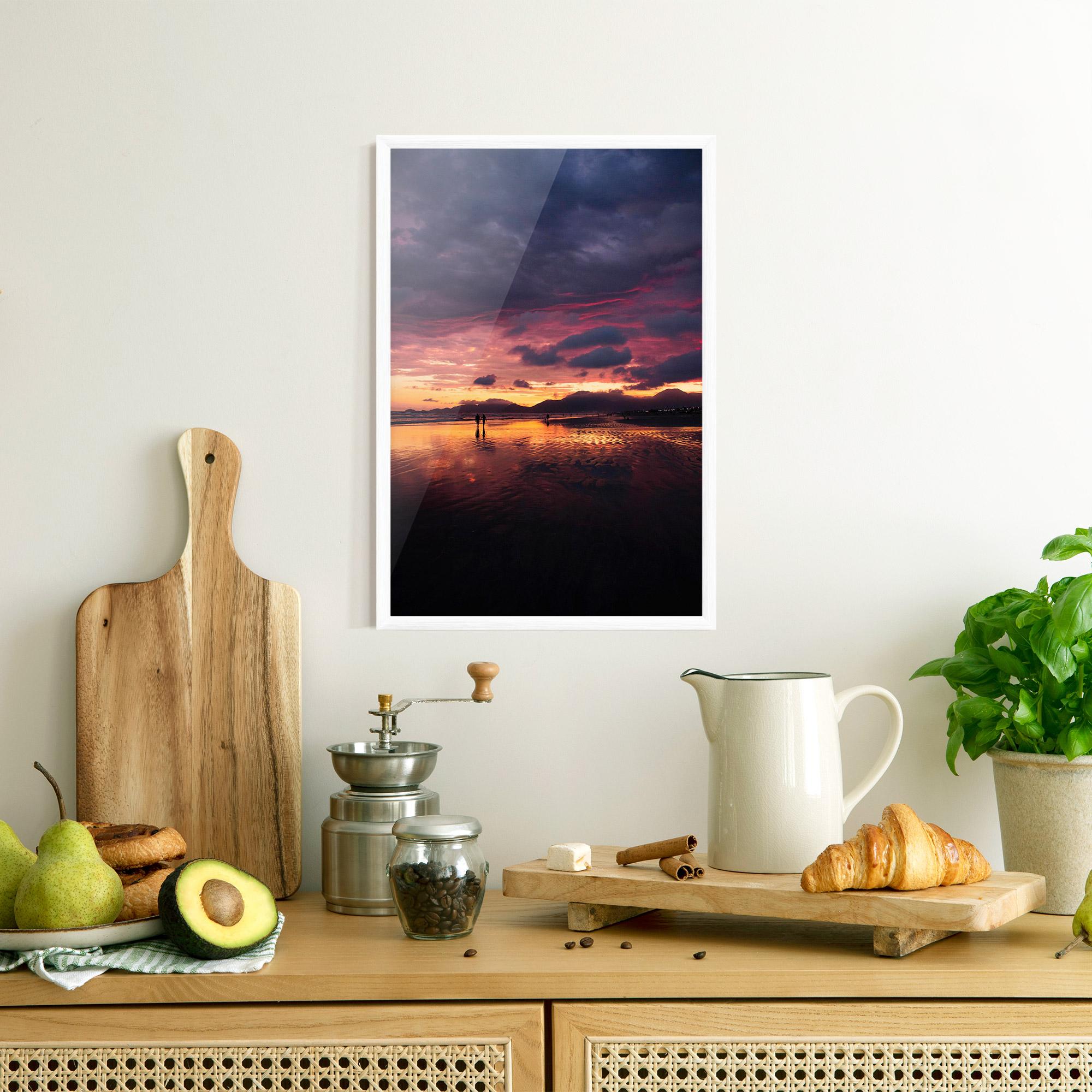 Plakat w Ramie Beach At Sunset mockup 8