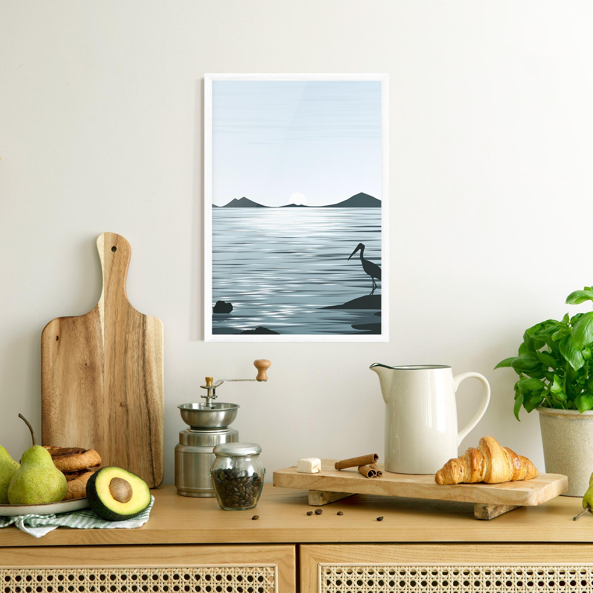 Plakat w Ramie Sparkling_lake_view mockup 8