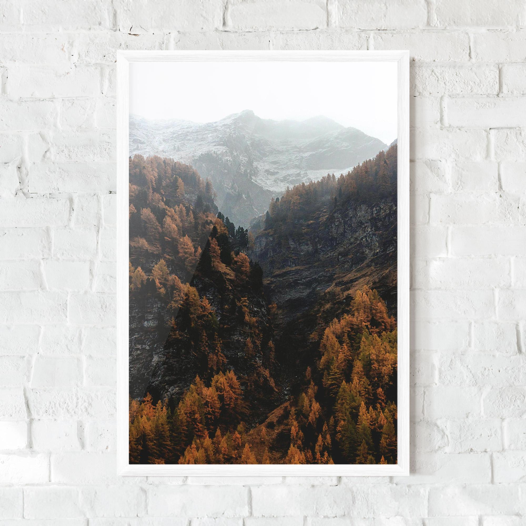 Plakat w Ramie Autumn Mountain mockup 0