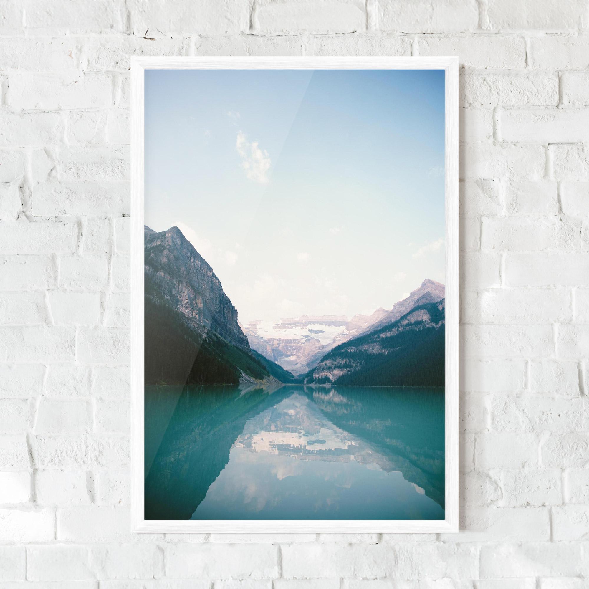 Plakat w Ramie Mountain Valley mockup 0