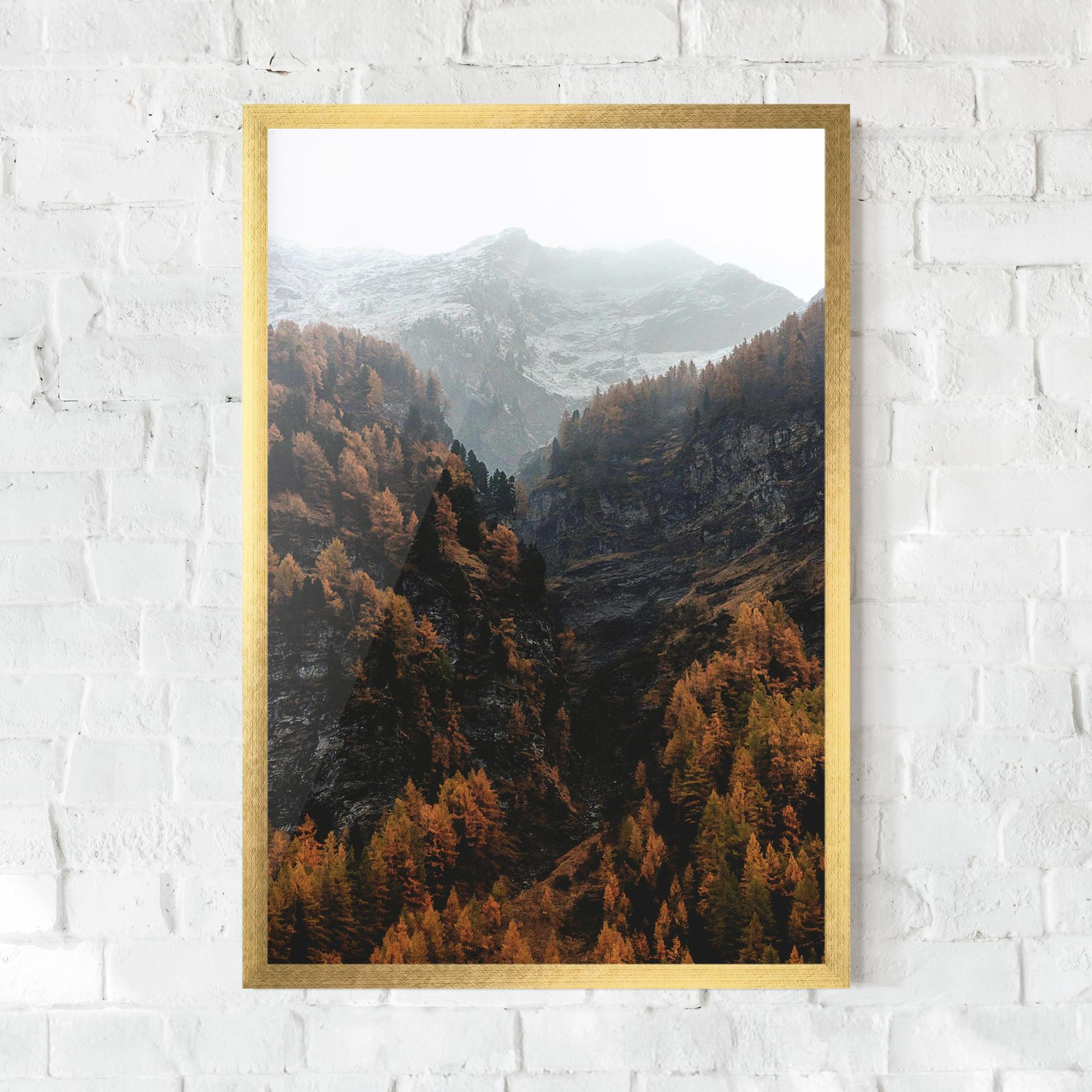 Plakat w Ramie Autumn Mountain mockup 0