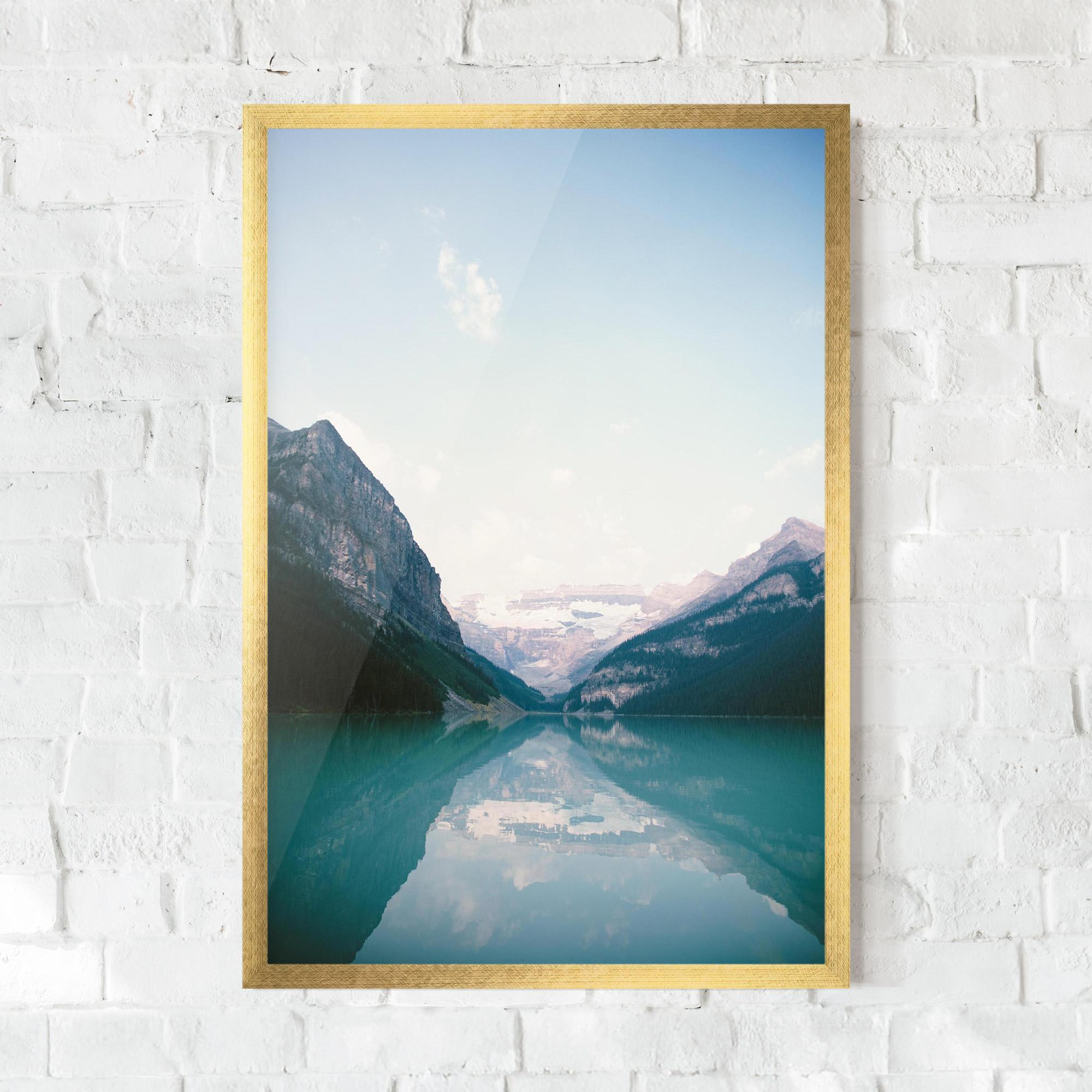 Plakat w Ramie Mountain Valley mockup 0