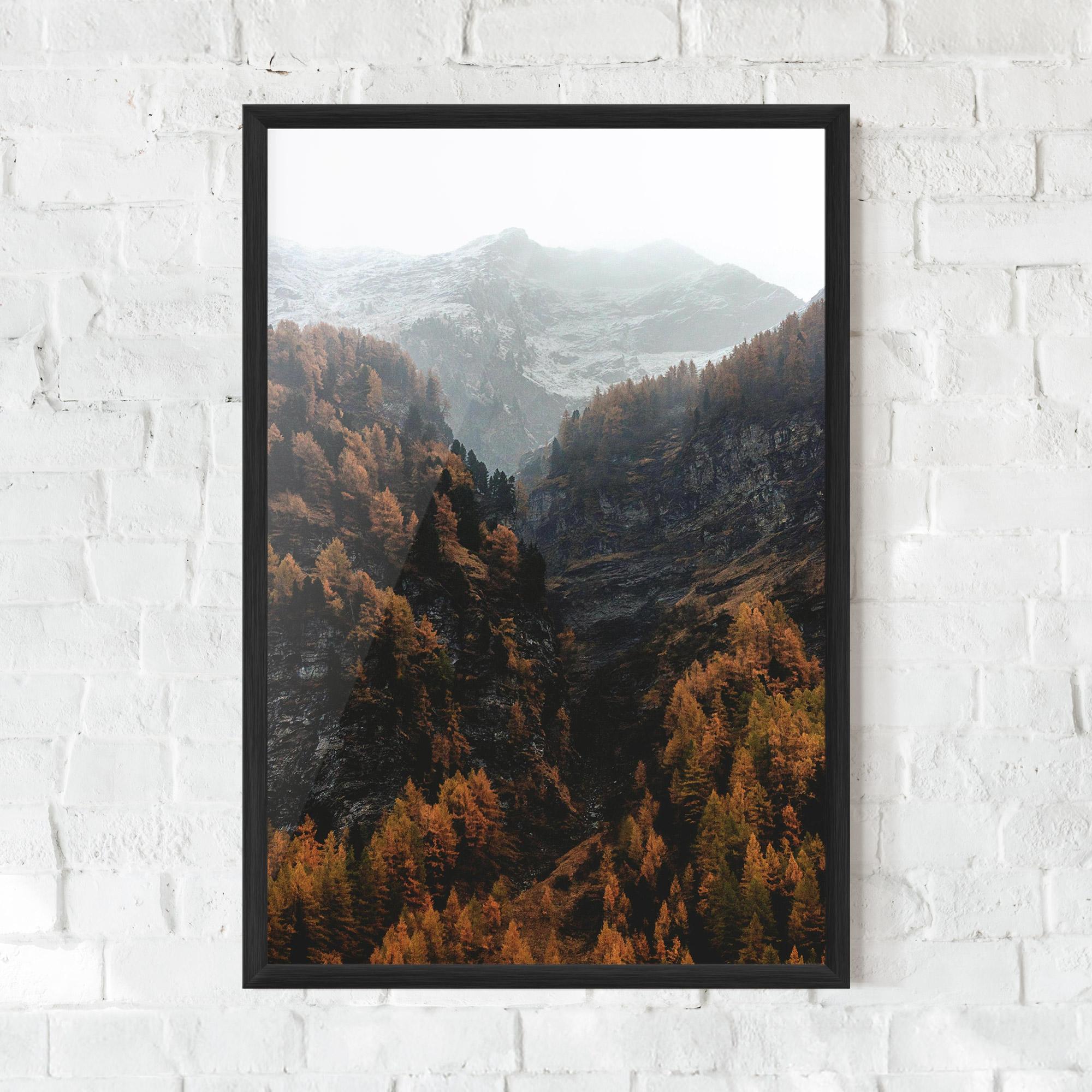 Plakat w Ramie Autumn Mountain mockup 0