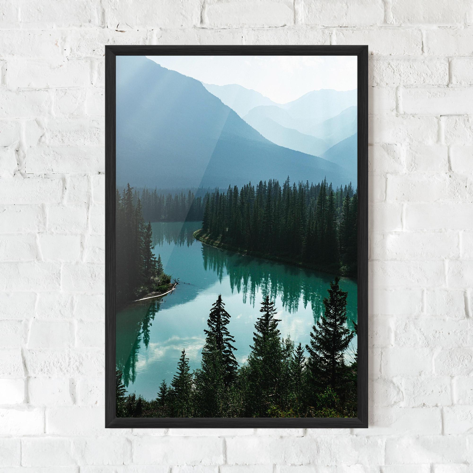 Plakat w Ramie Crystal Lake mockup 0