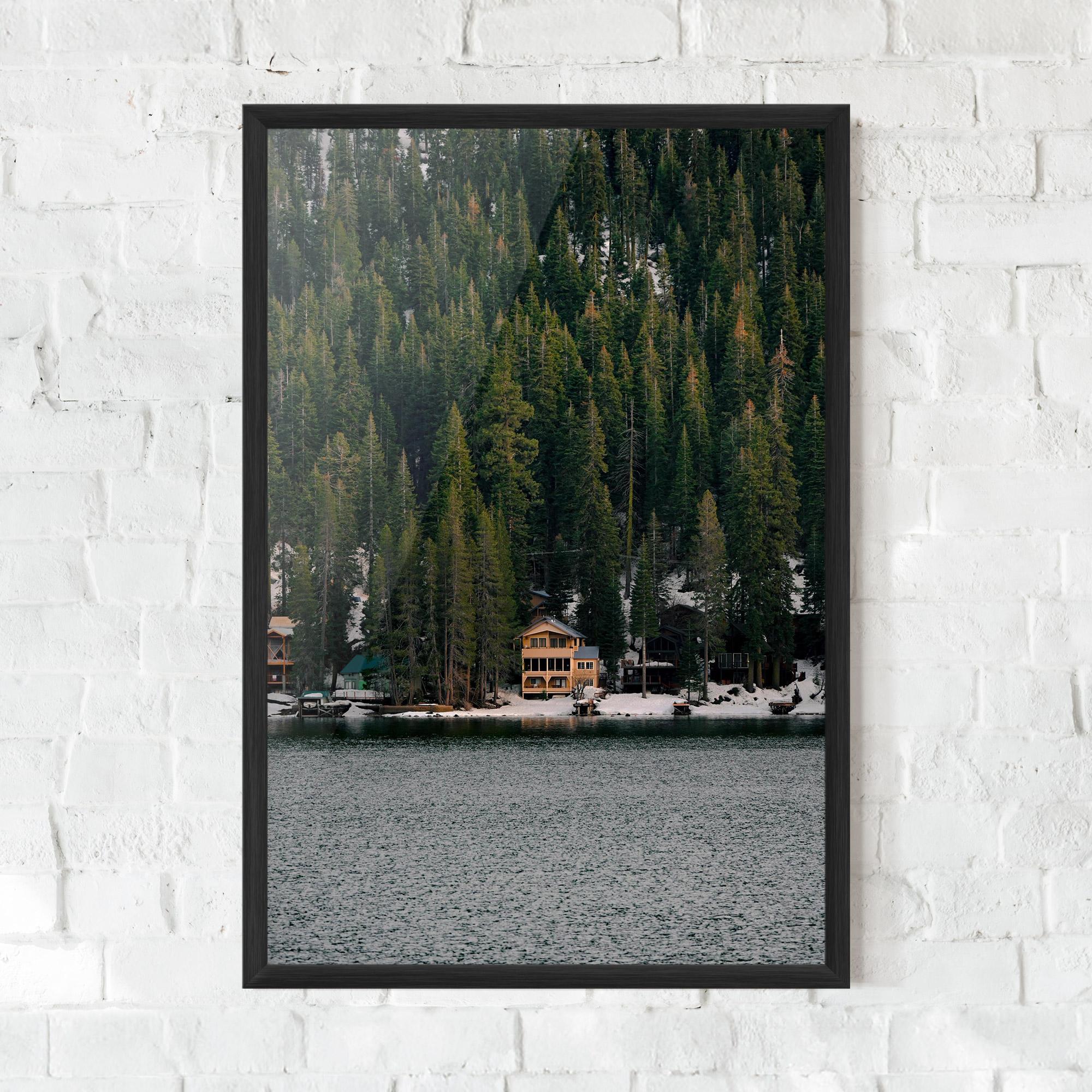 Plakat w Ramie Peacefull Place mockup 0