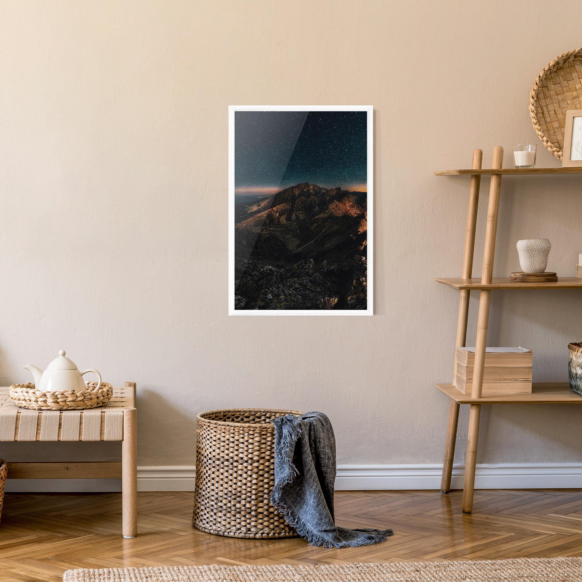 Plakat w Ramie Mountain Sky mockup 9