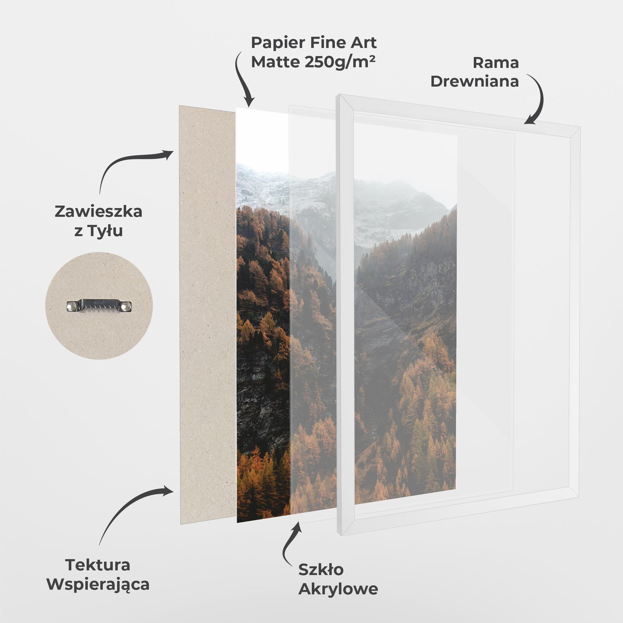 Plakat w Ramie Autumn Mountain mockup 1
