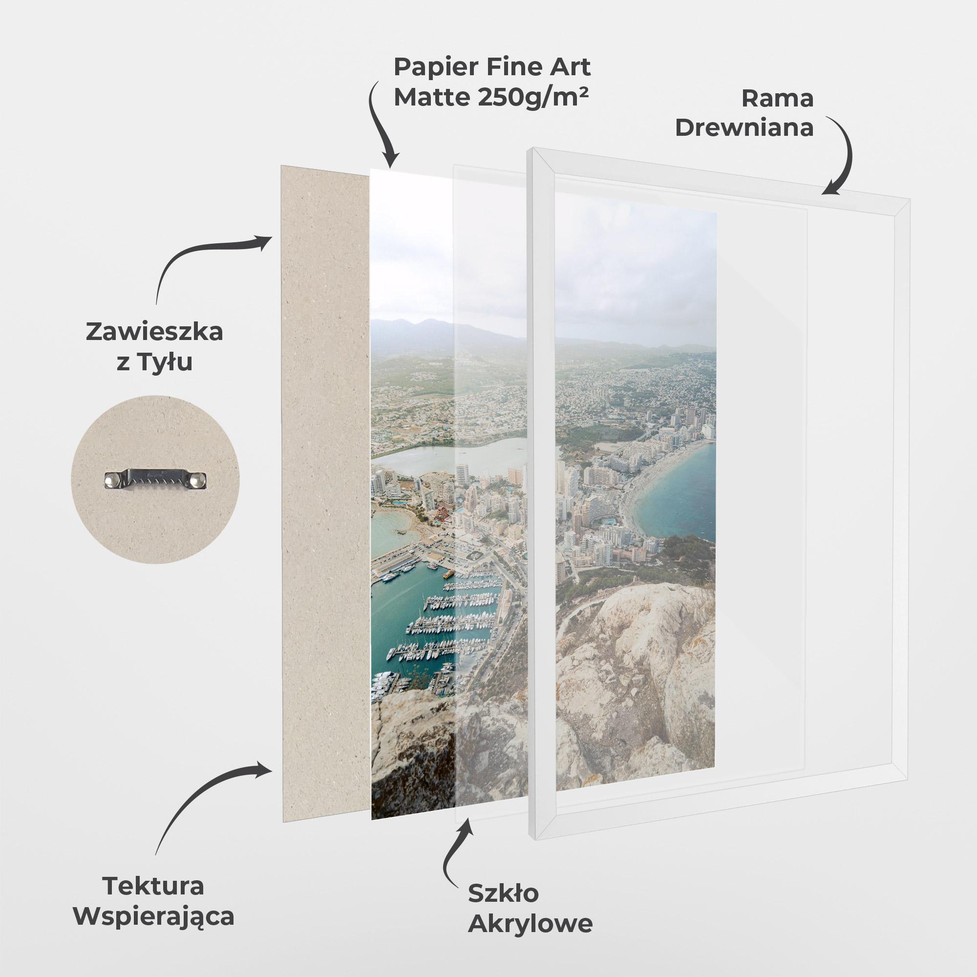 Plakat w Ramie Coast City mockup 1