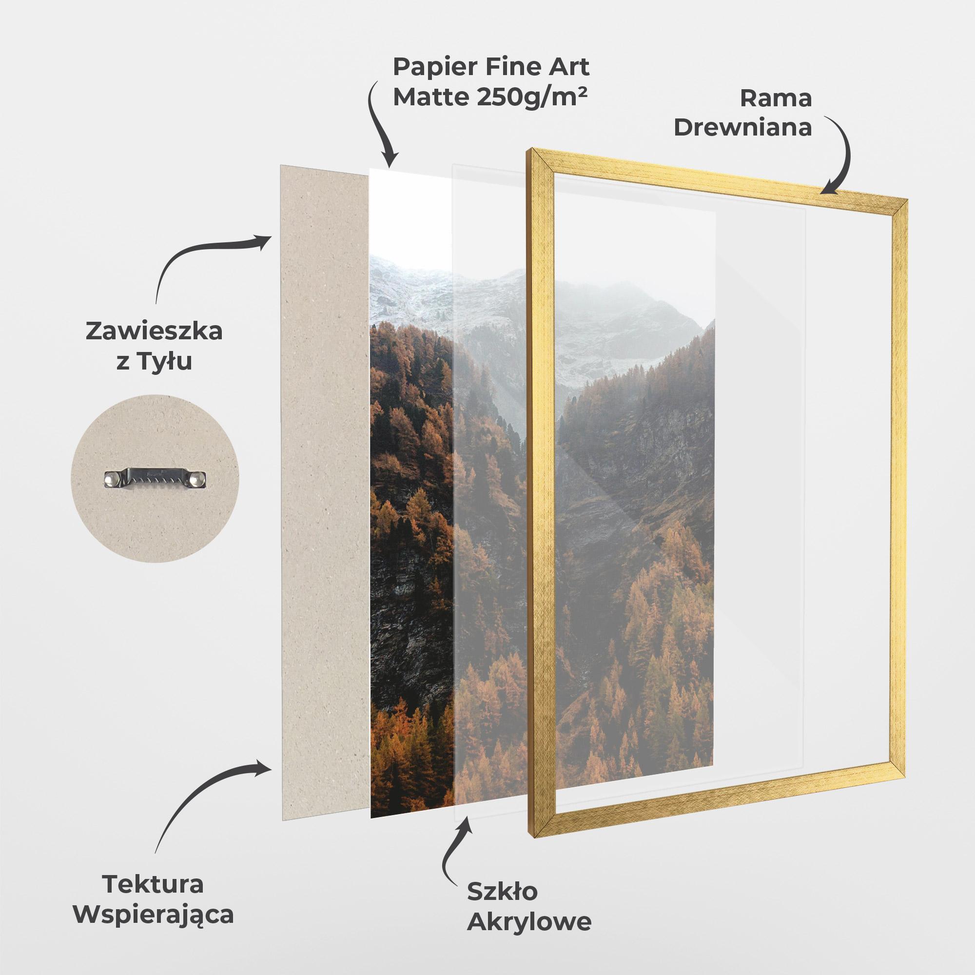 Plakat w Ramie Autumn Mountain mockup 1