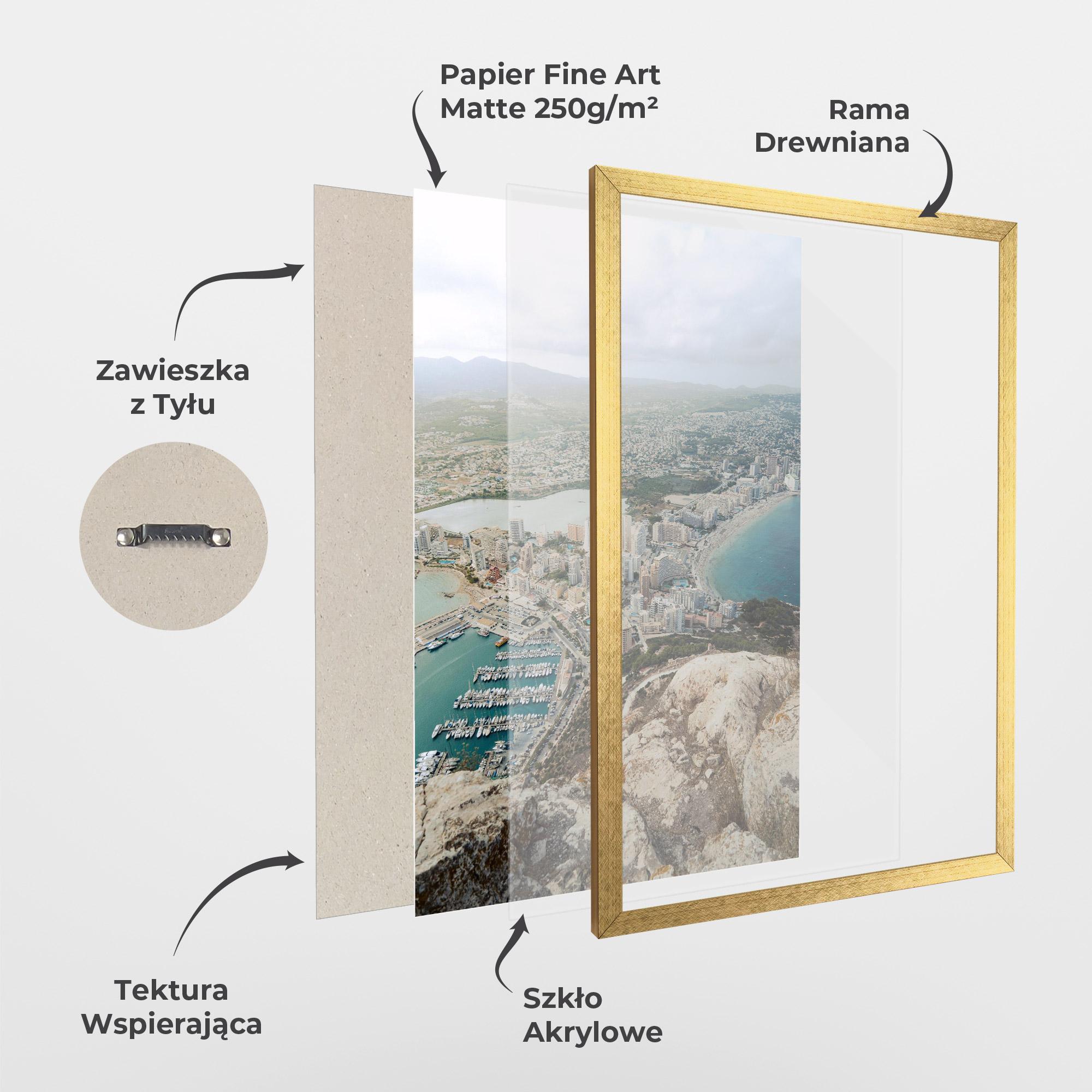 Plakat w Ramie Coast City mockup 1