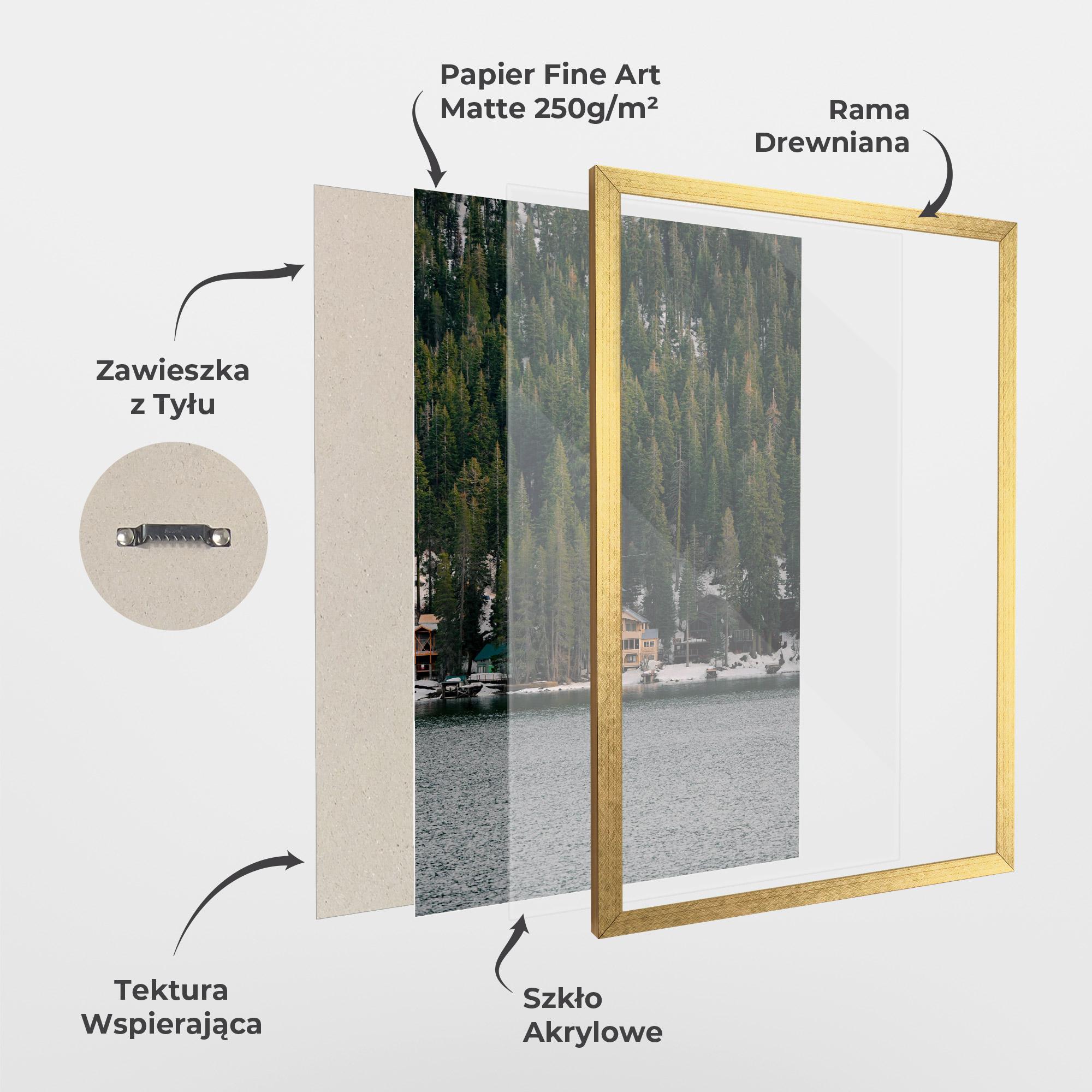 Plakat w Ramie Peacefull Place mockup 1