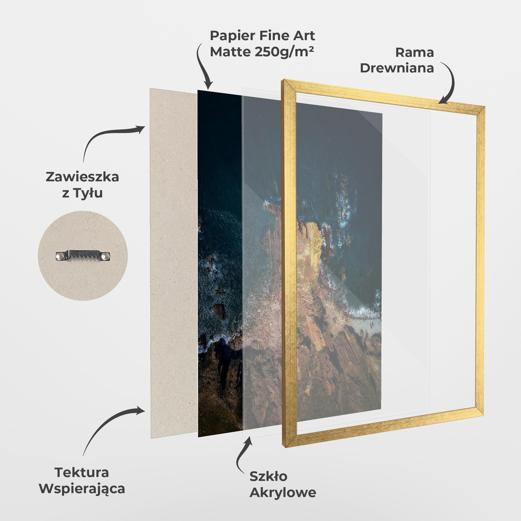 Plakat w Ramie Rocks And Water mockup 1