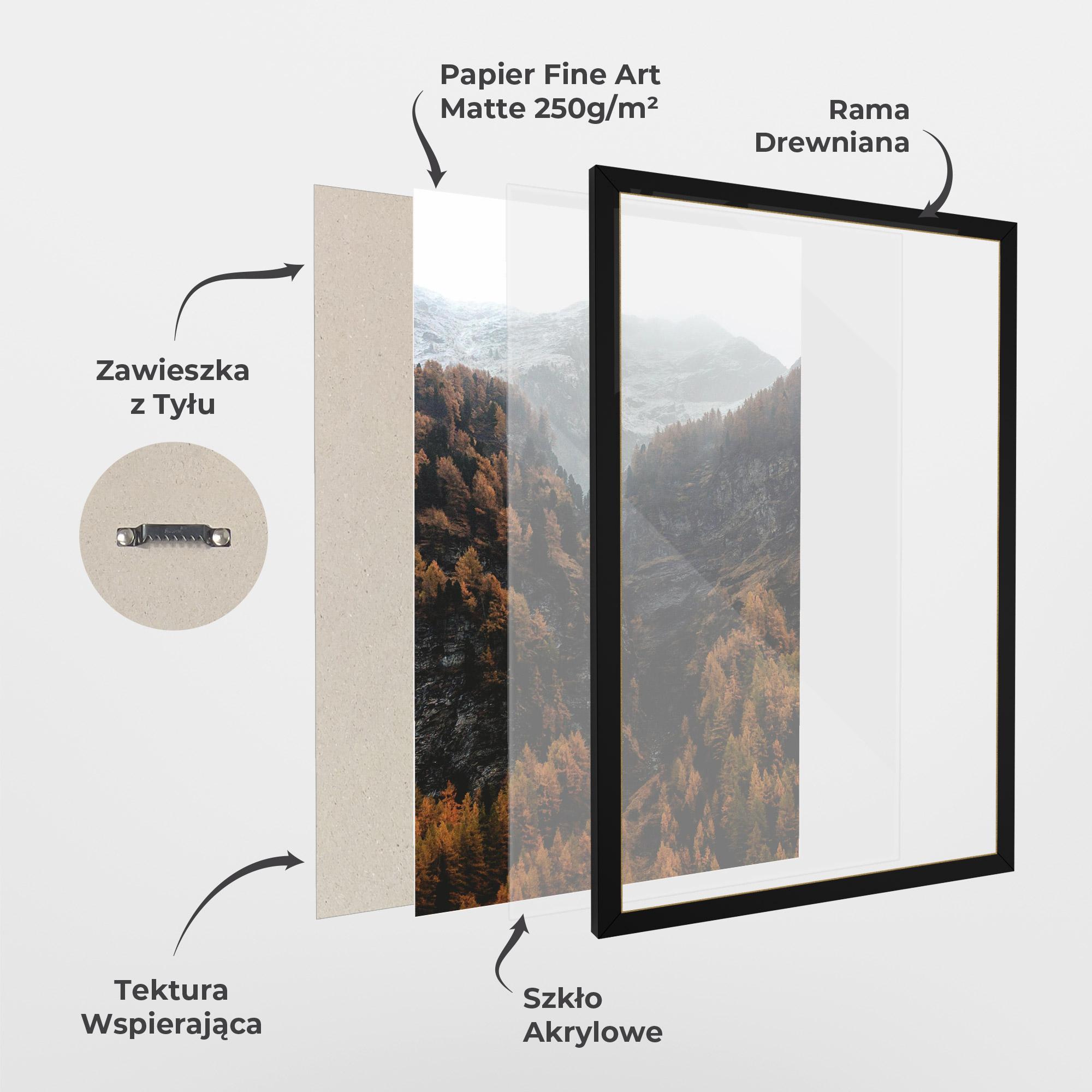 Plakat w Ramie Autumn Mountain mockup 1