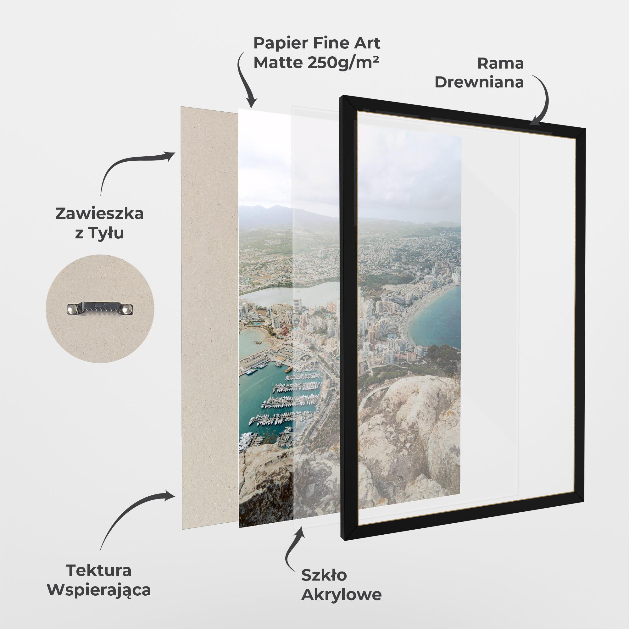 Plakat w Ramie Coast City mockup 1