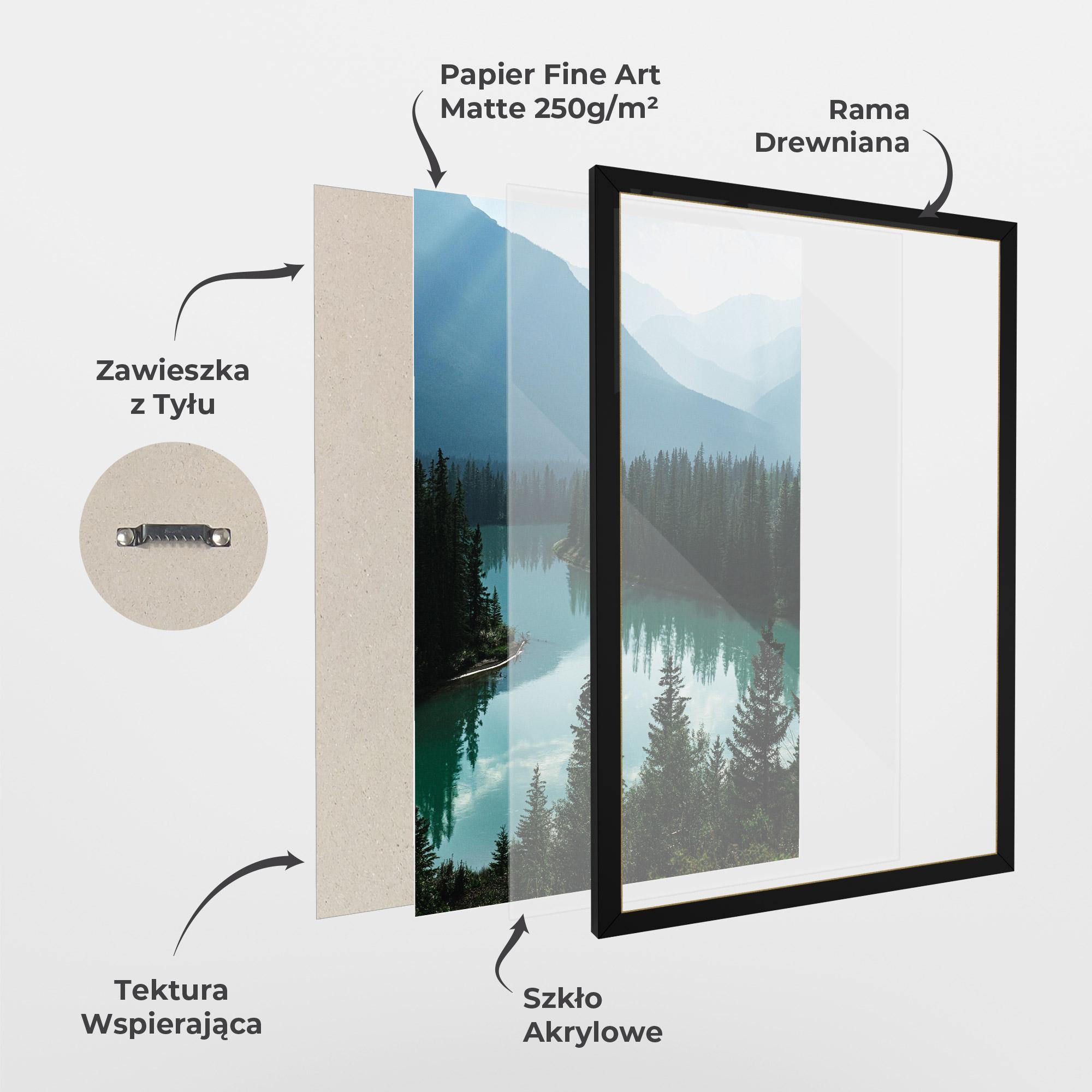 Plakat w Ramie Crystal Lake mockup 1