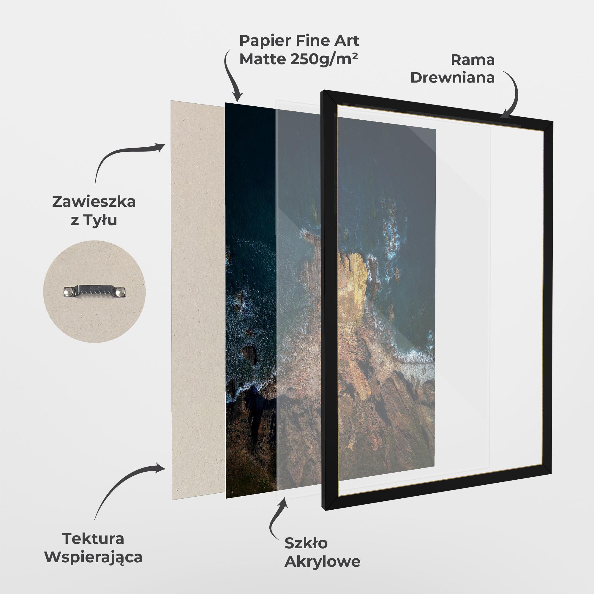 Plakat w Ramie Rocks And Water mockup 1