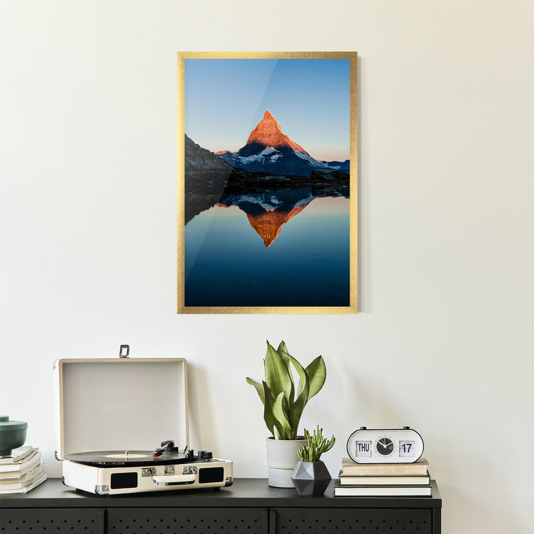 Plakat w Ramie Mirror Mountain mockup 2