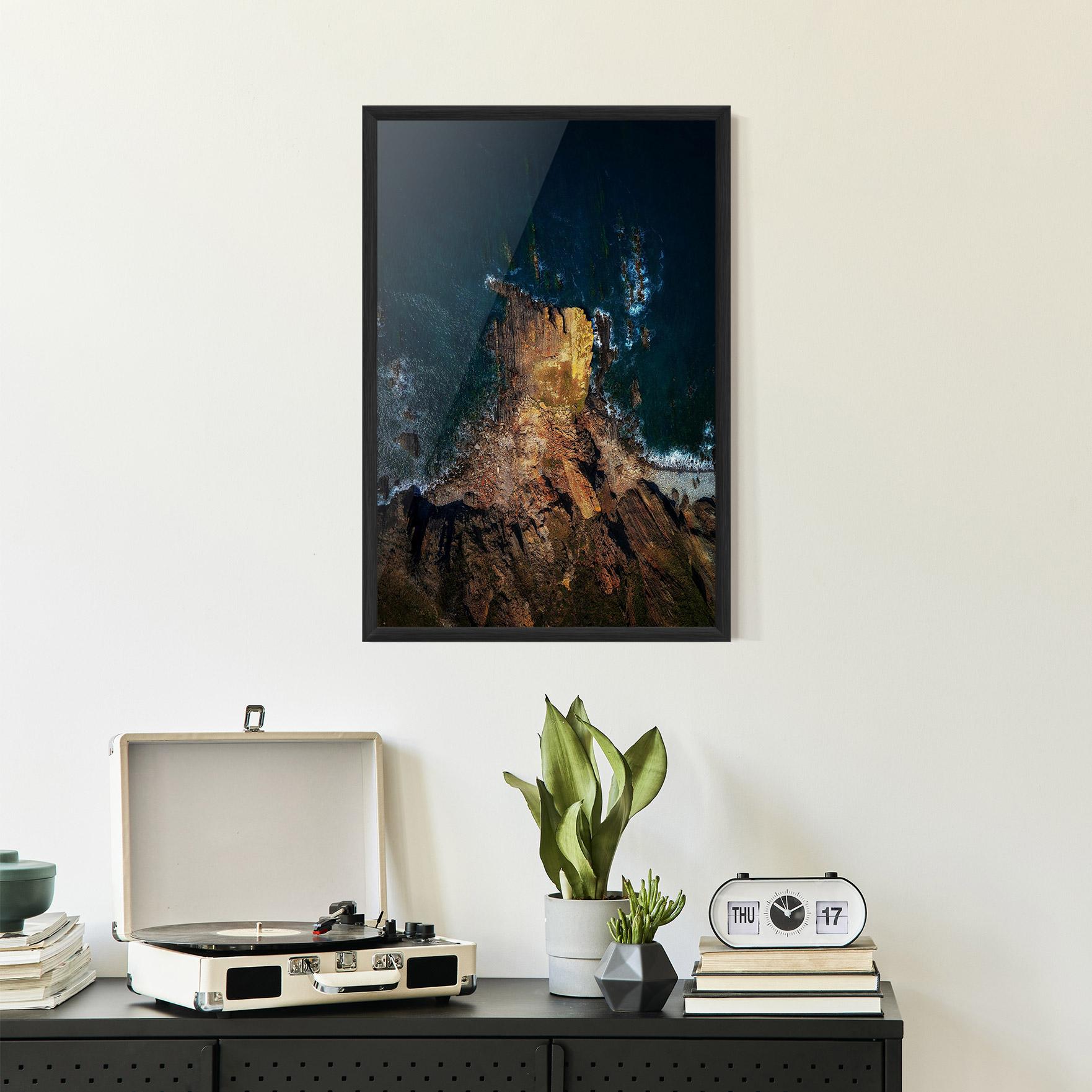 Plakat w Ramie Rocks And Water mockup 2