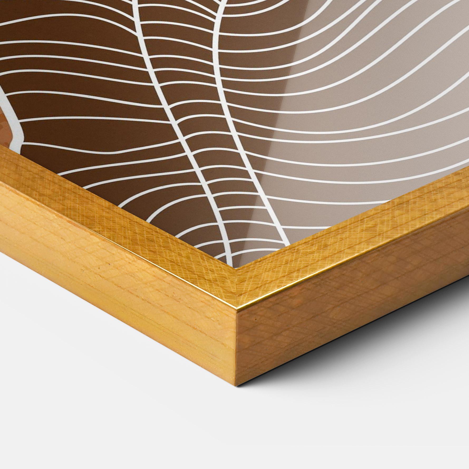 Plakat w Ramie Orange Mountain mockup 3