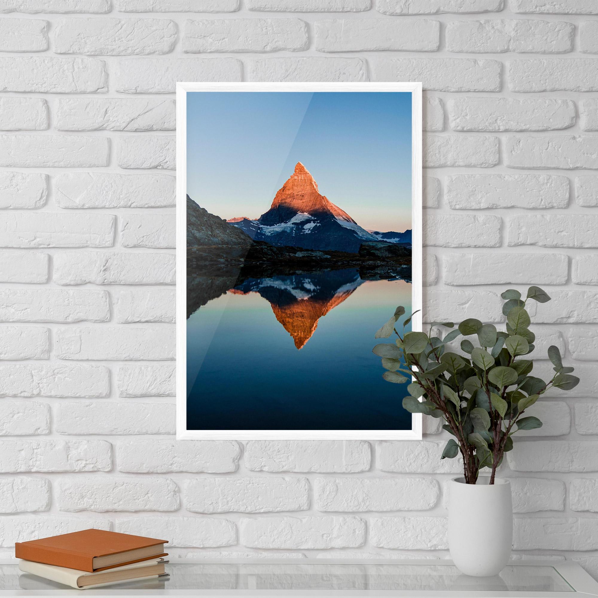 Plakat w Ramie Mirror Mountain mockup 5