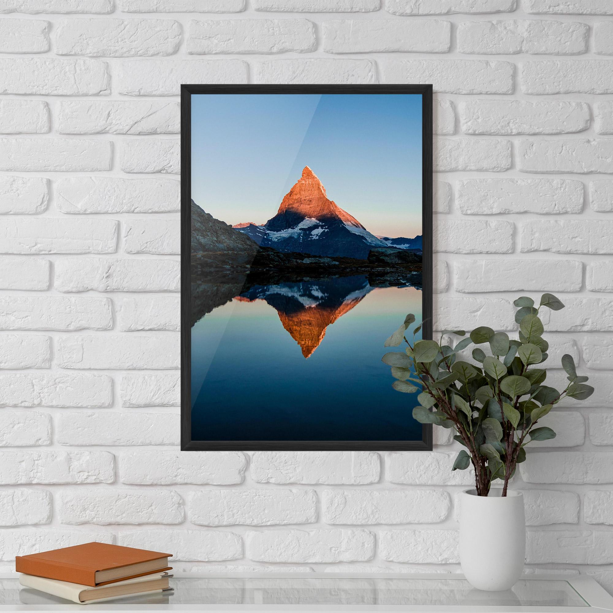 Plakat w Ramie Mirror Mountain mockup 5