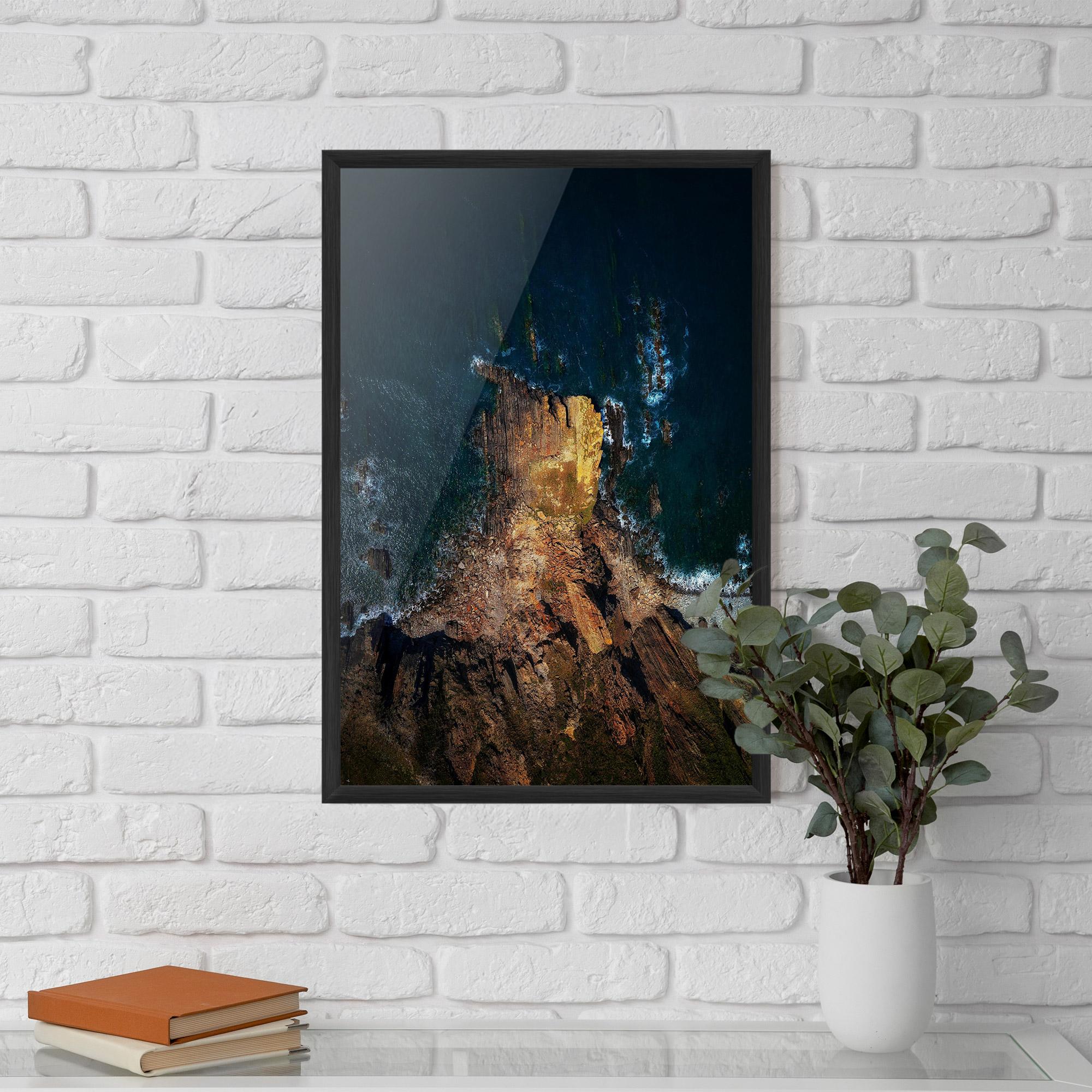 Plakat w Ramie Rocks And Water mockup 5