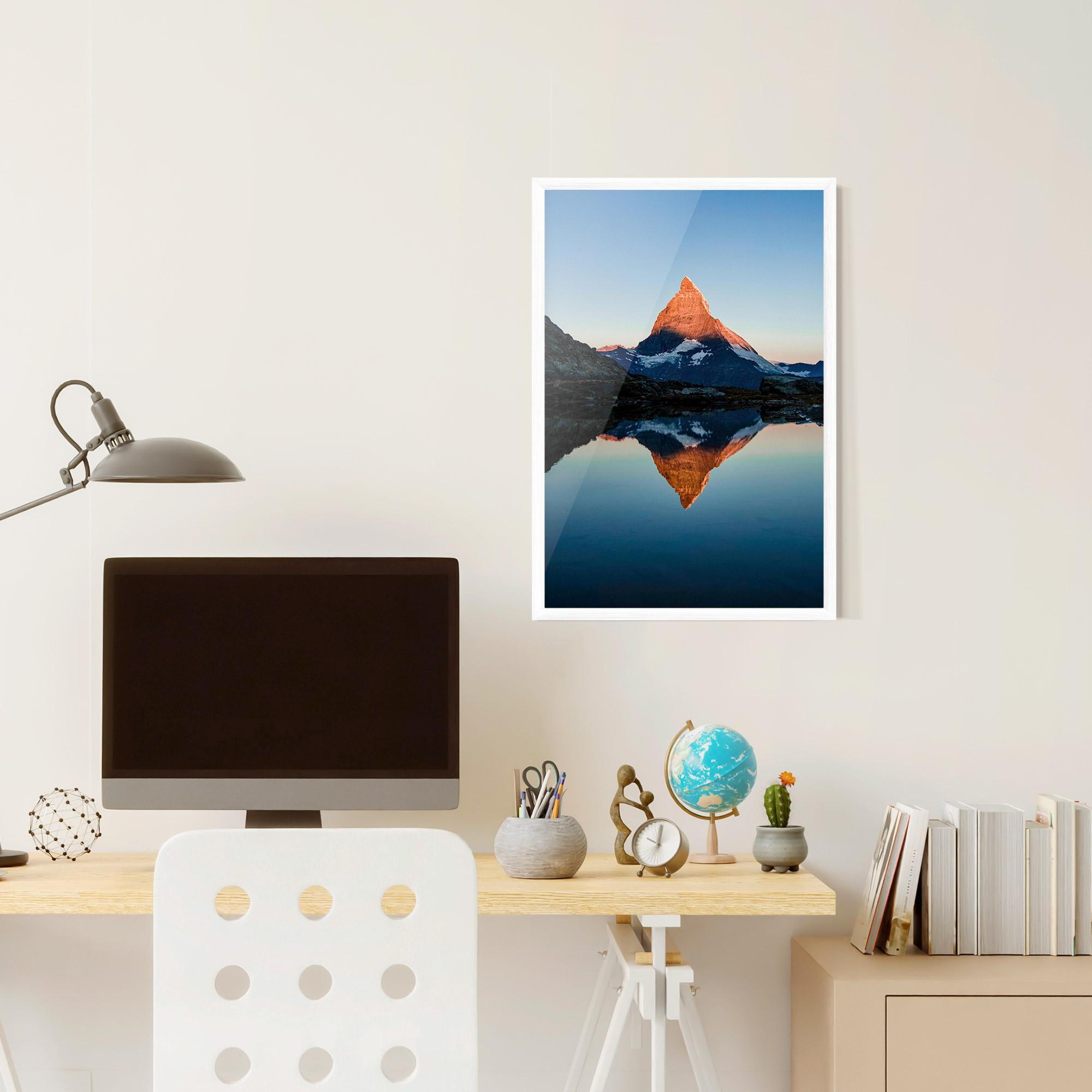 Plakat w Ramie Mirror Mountain mockup 6