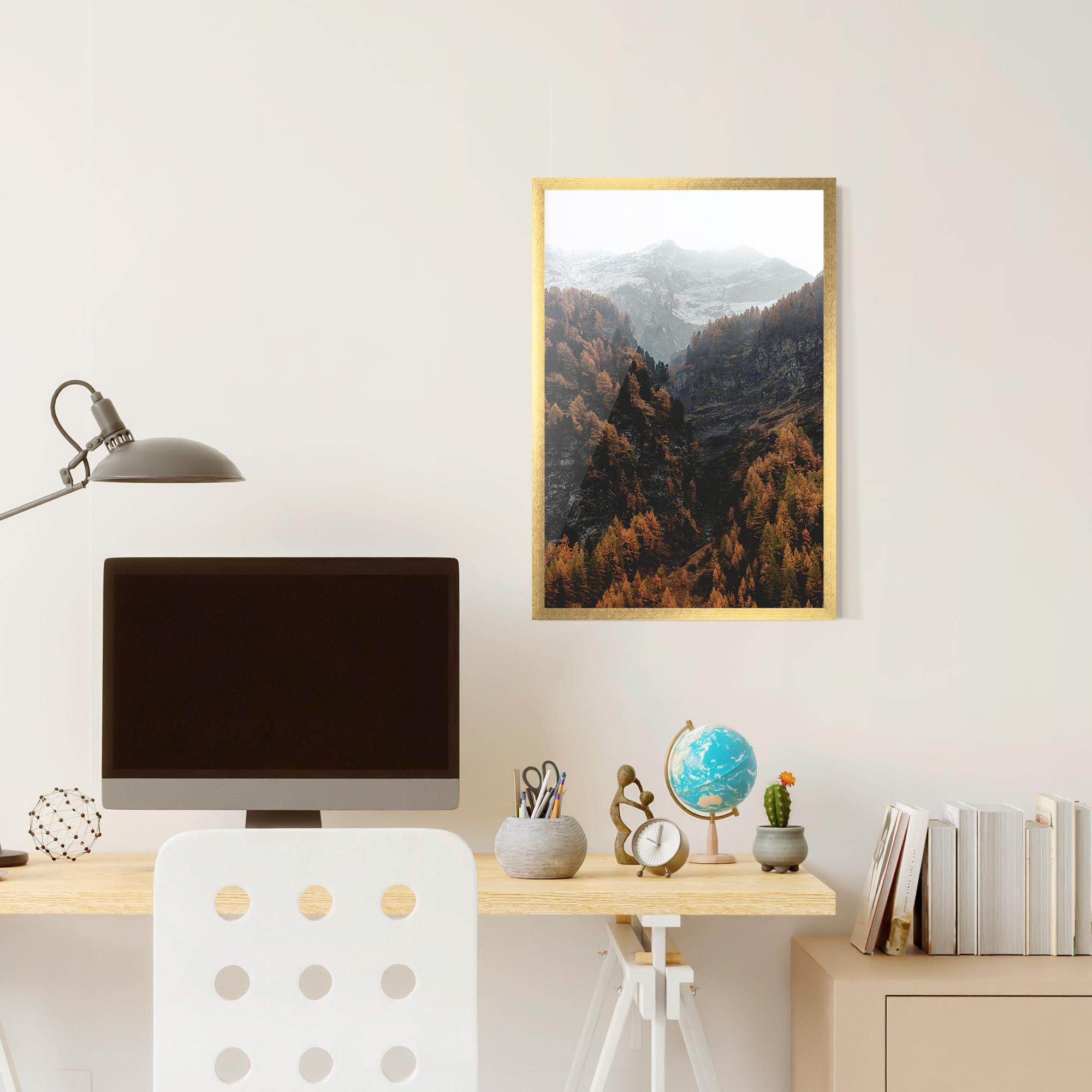 Plakat w Ramie Autumn Mountain mockup 6