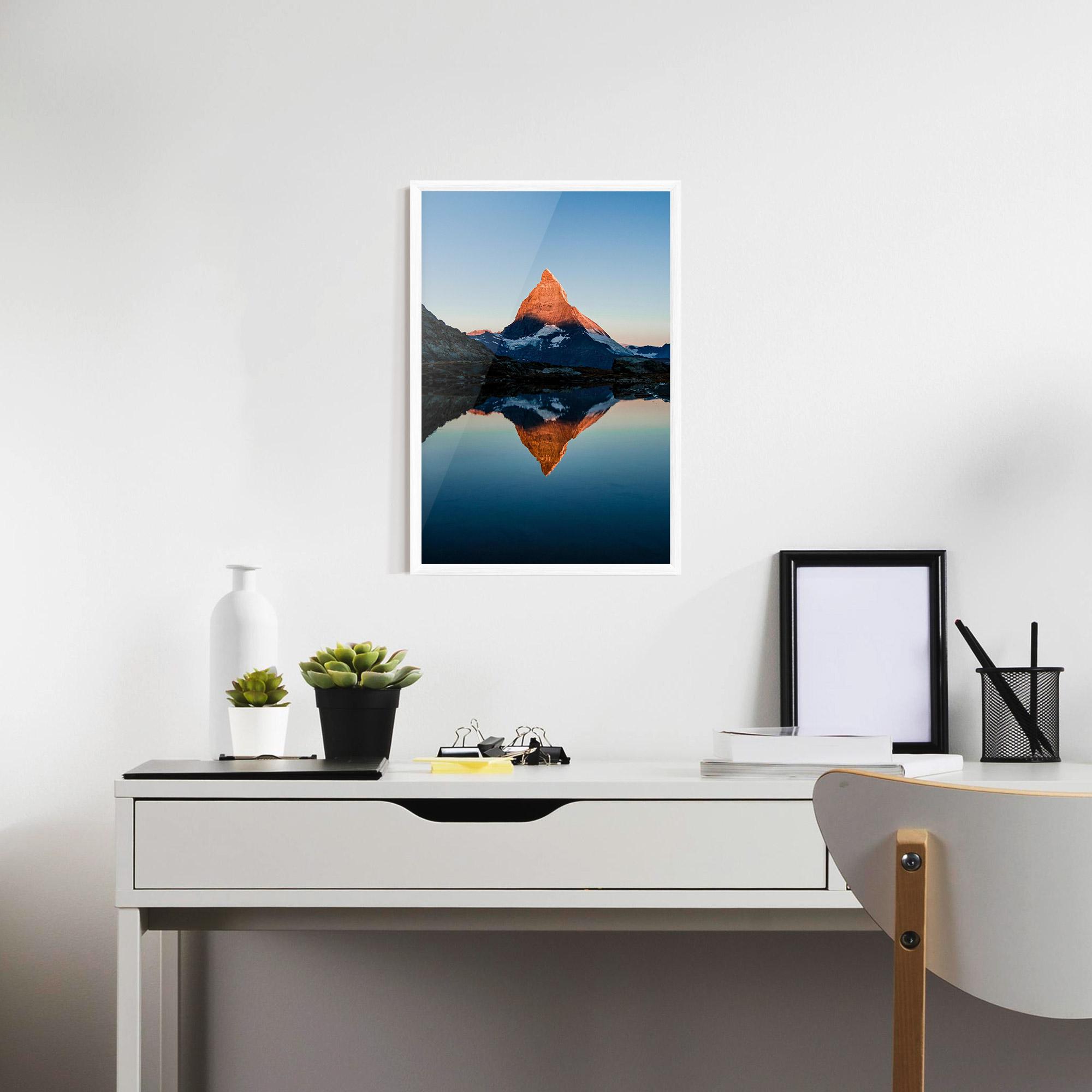 Plakat w Ramie Mirror Mountain mockup 7