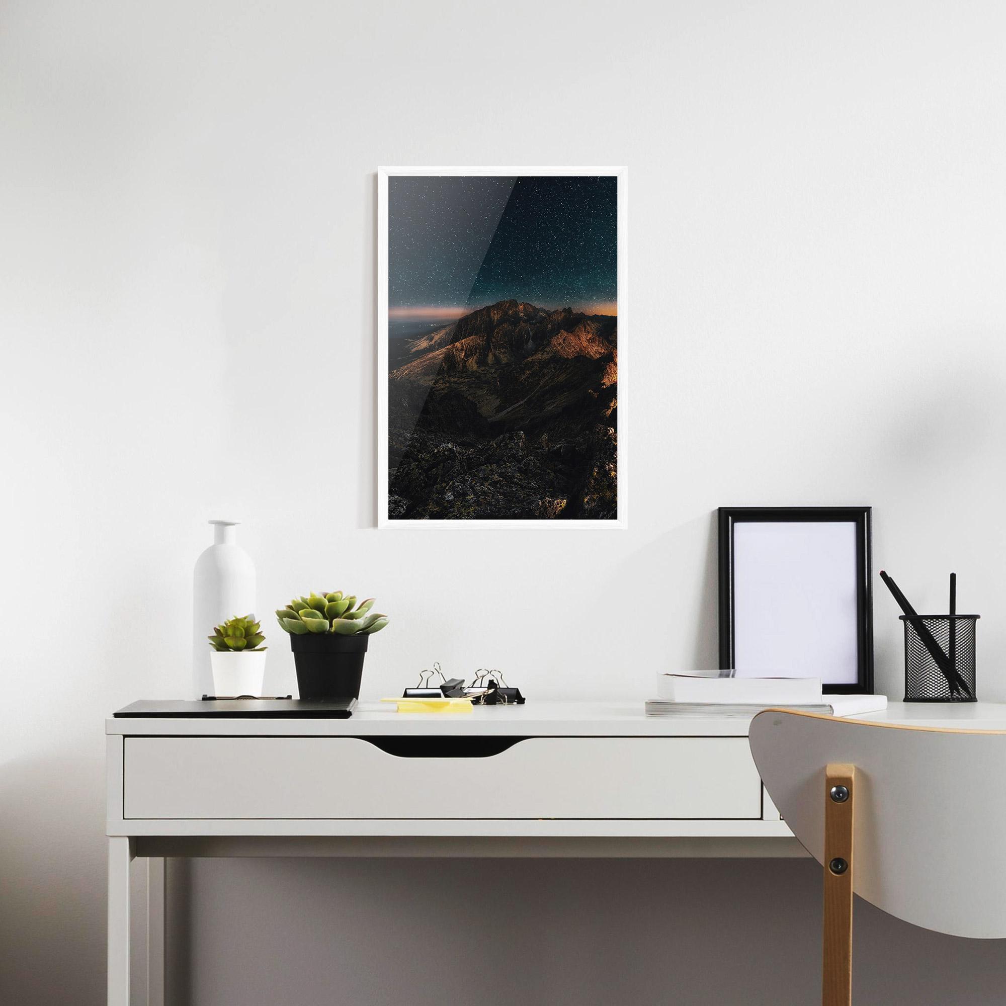 Plakat w Ramie Mountain Sky mockup 7