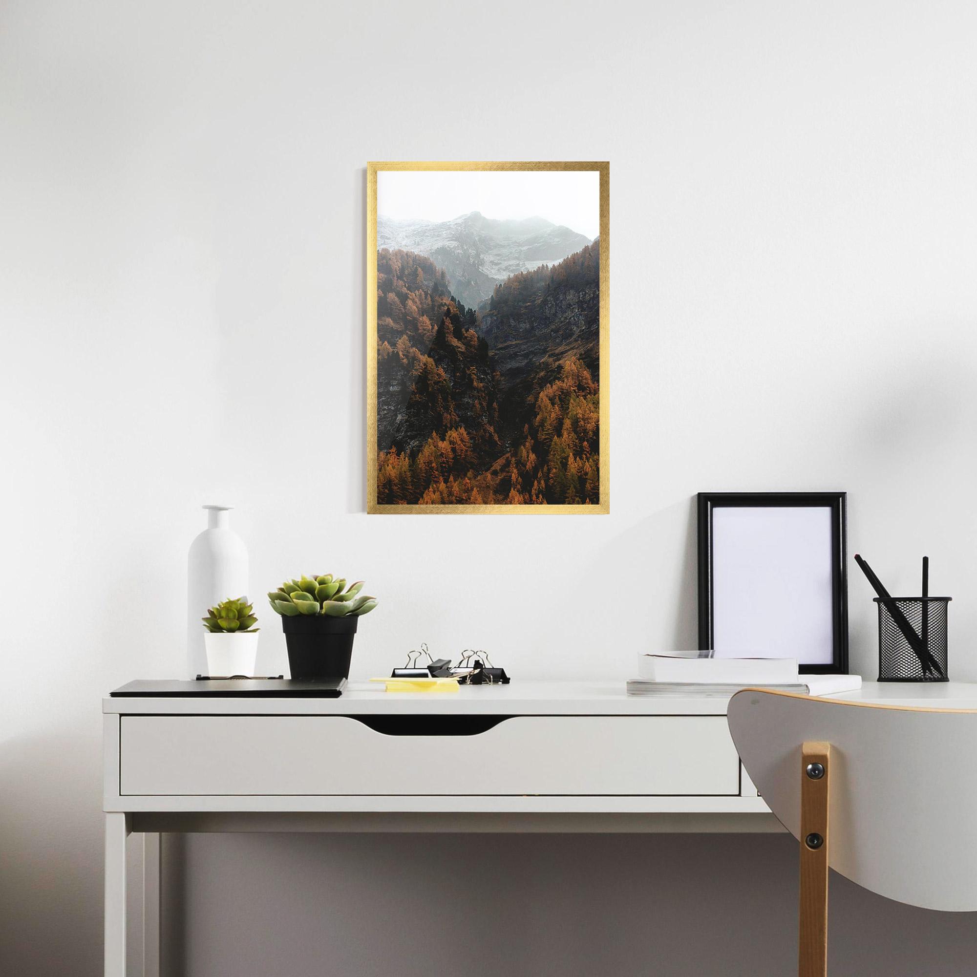 Plakat w Ramie Autumn Mountain mockup 7