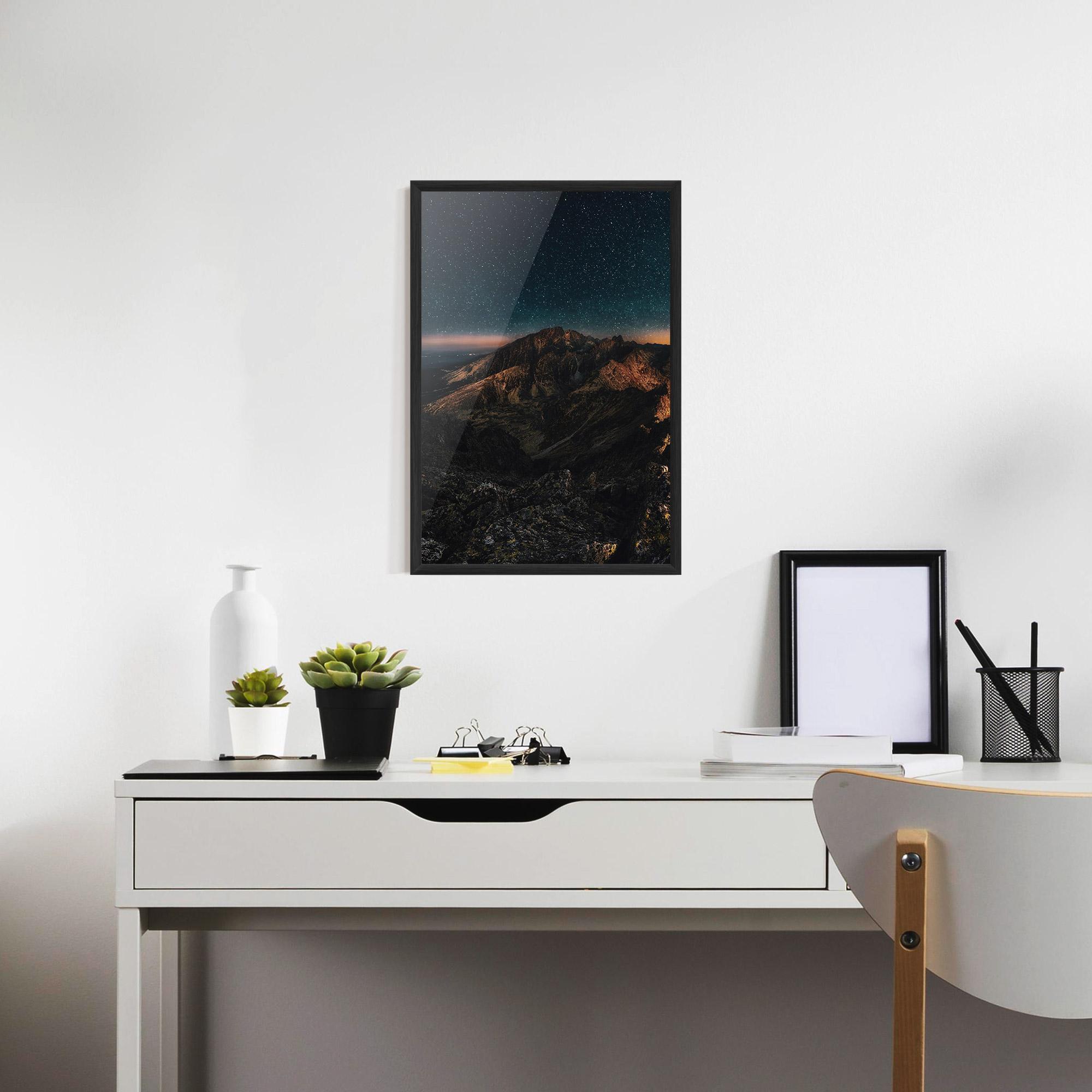 Plakat w Ramie Mountain Sky mockup 7