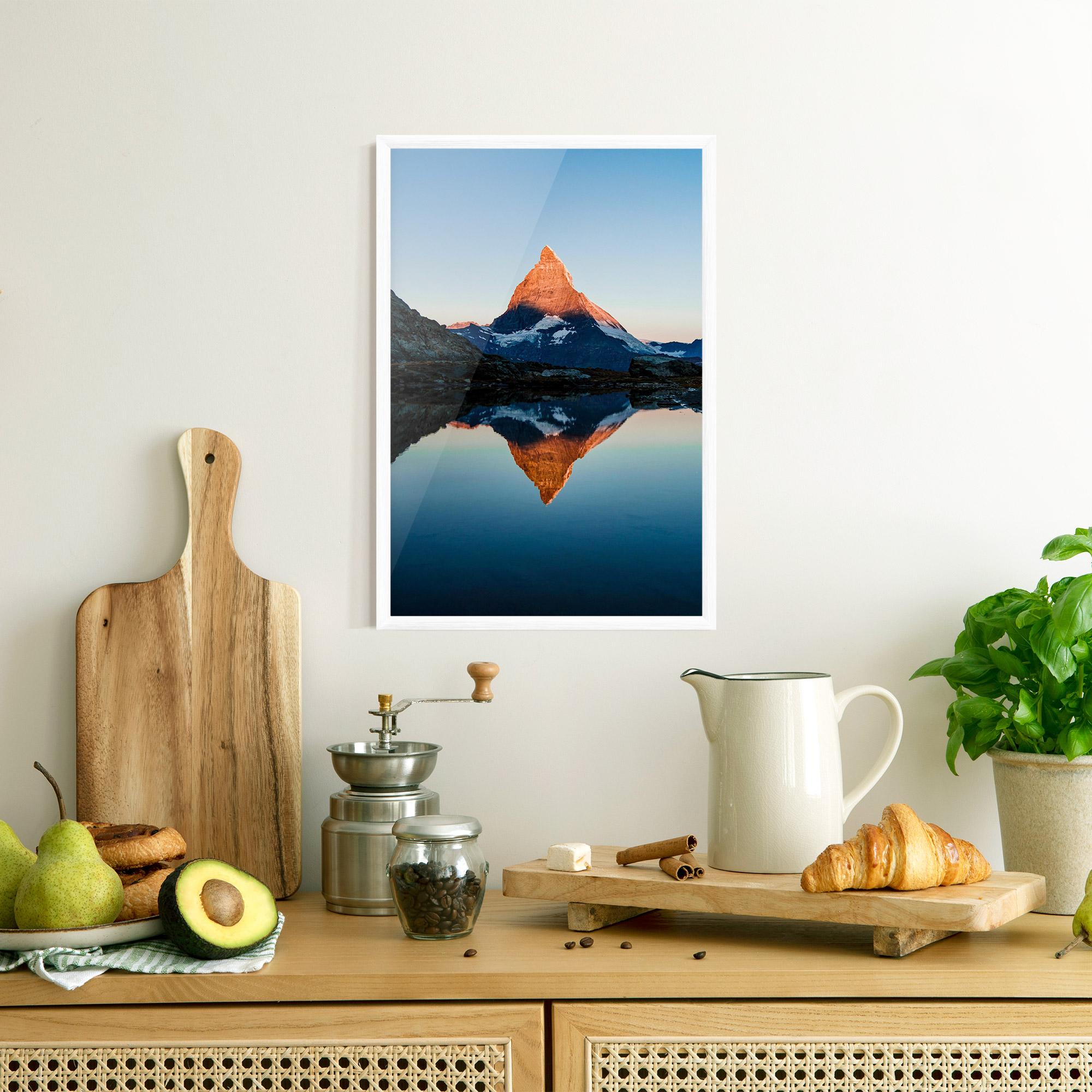 Plakat w Ramie Mirror Mountain mockup 8