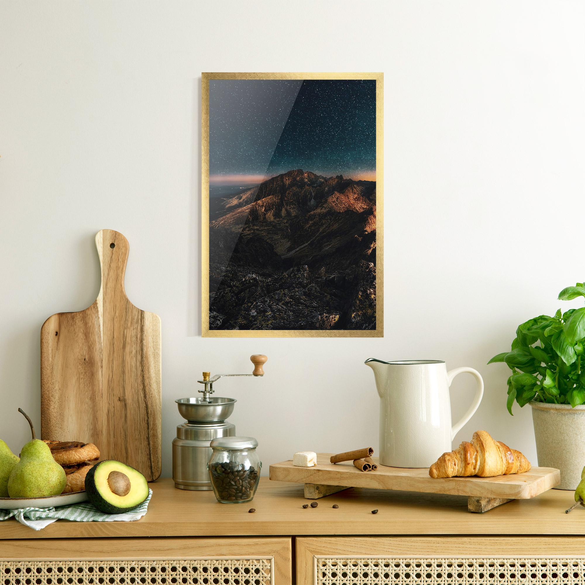 Plakat w Ramie Mountain Sky mockup 8