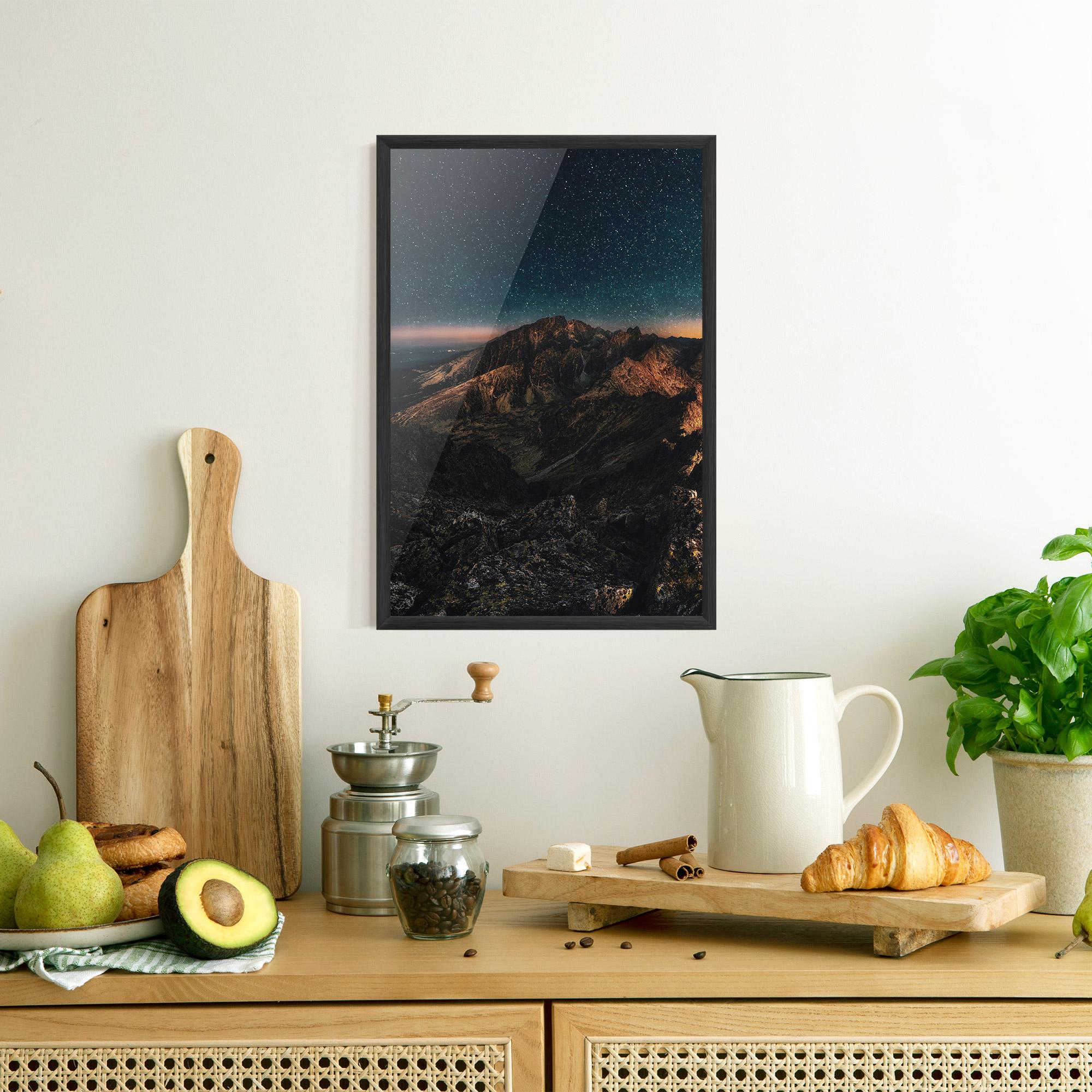 Plakat w Ramie Mountain Sky mockup 8