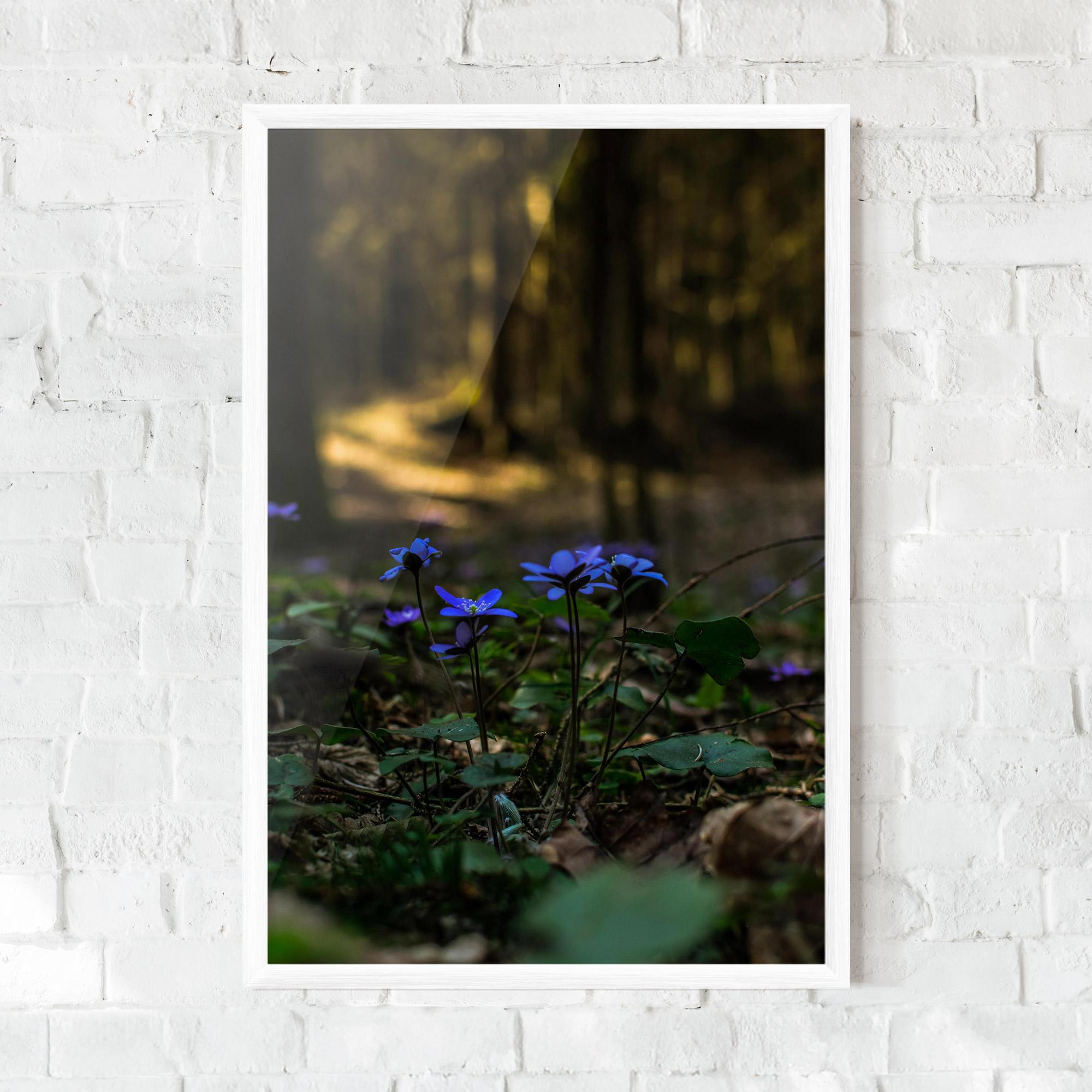 Plakat w Ramie Purple Flower Forest mockup 0