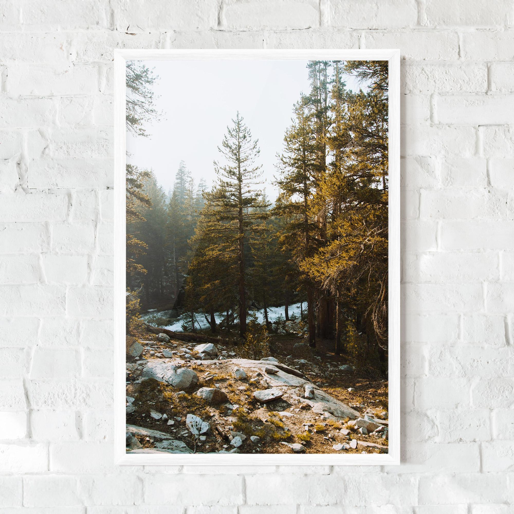 Plakat w Ramie Rock Forest View mockup 0