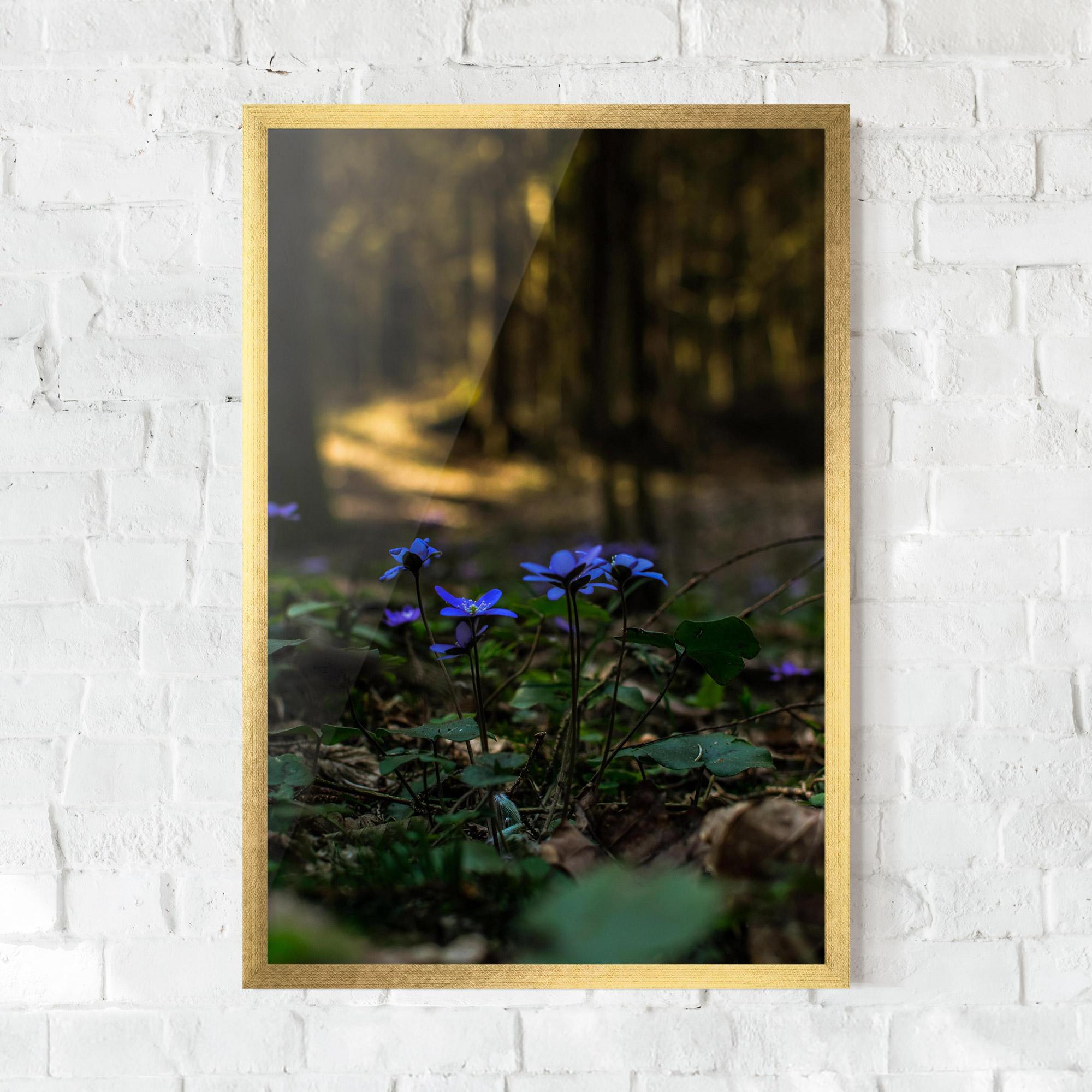 Plakat w Ramie Purple Flower Forest mockup 0