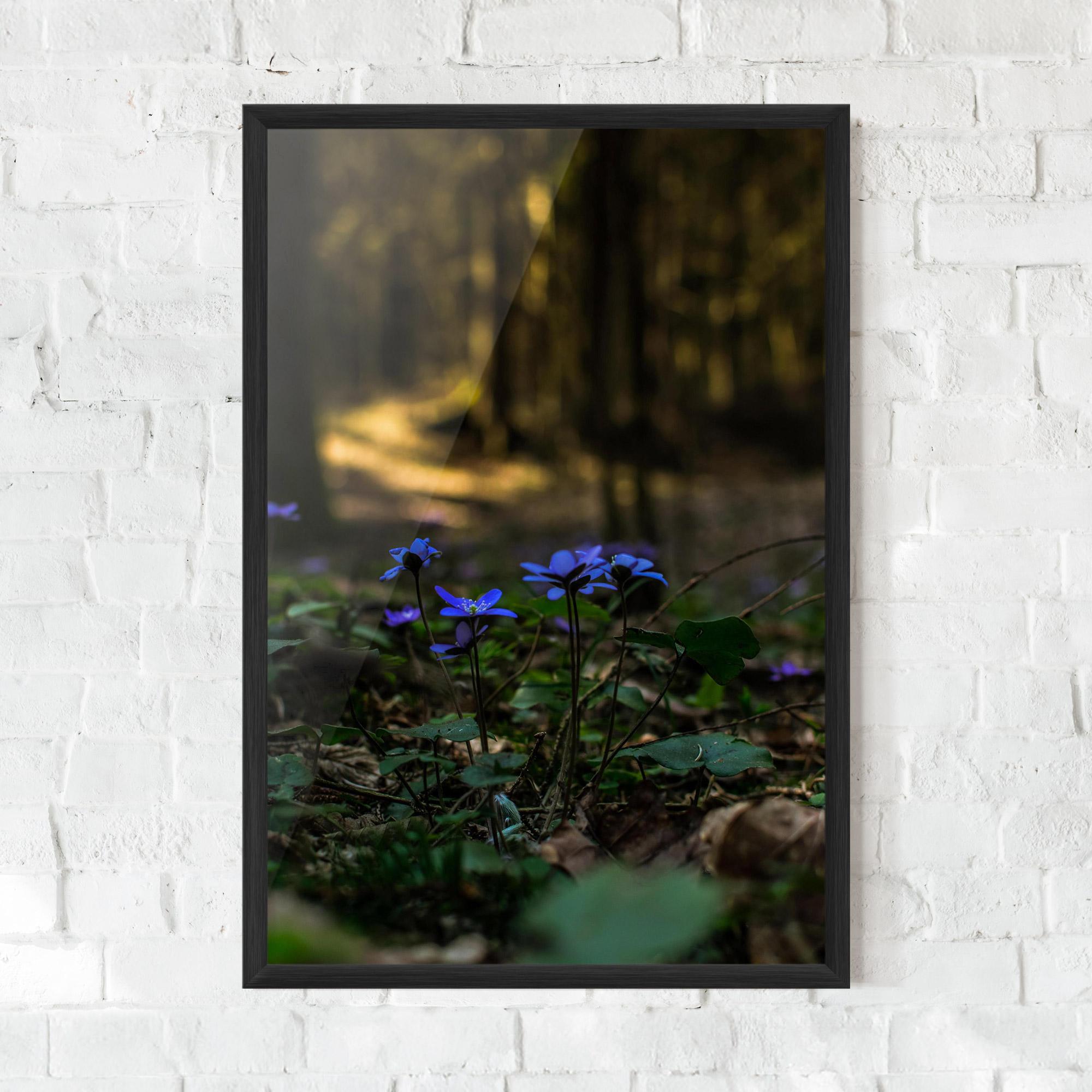 Plakat w Ramie Purple Flower Forest mockup 0