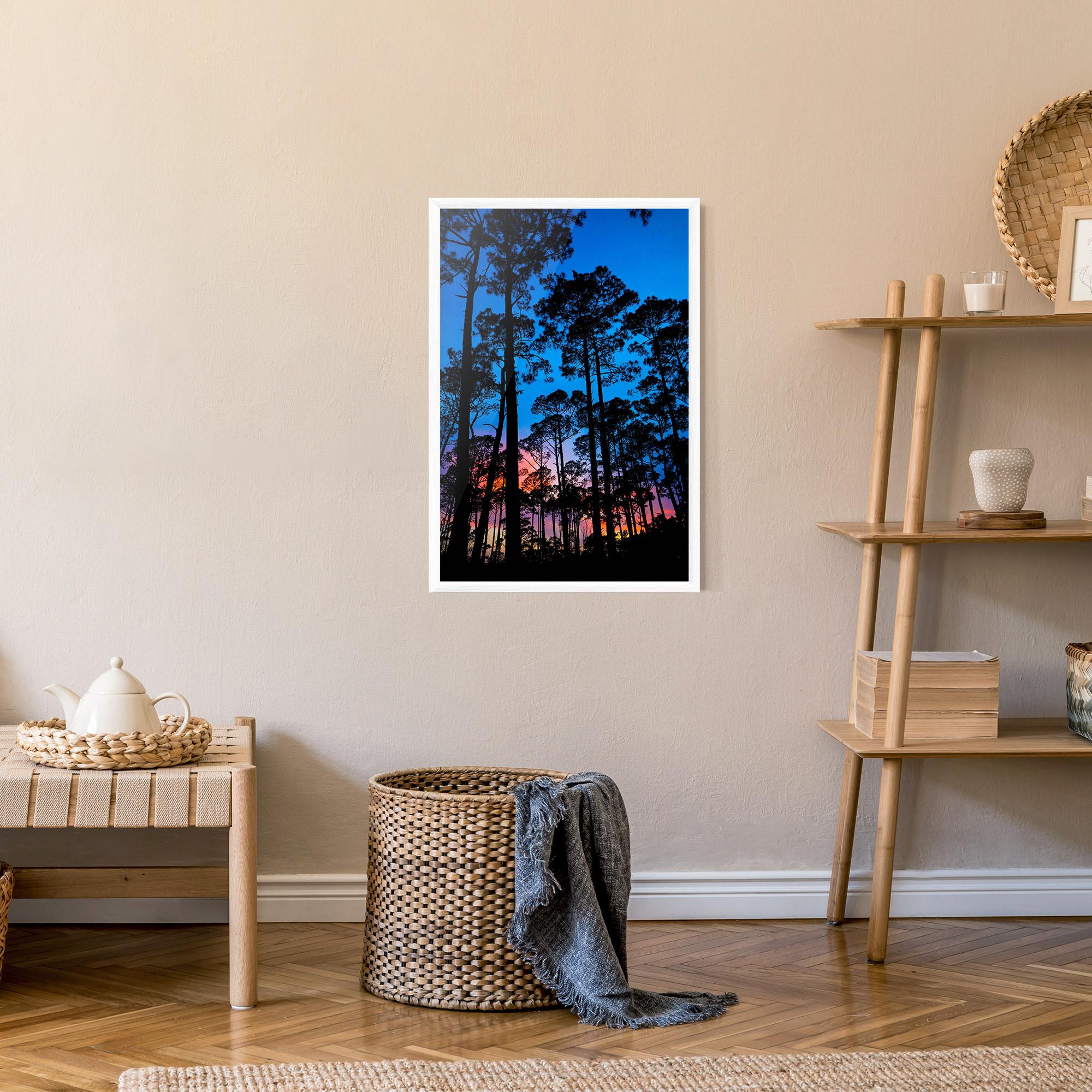 Plakat w Ramie Blue Sky Forest mockup 9