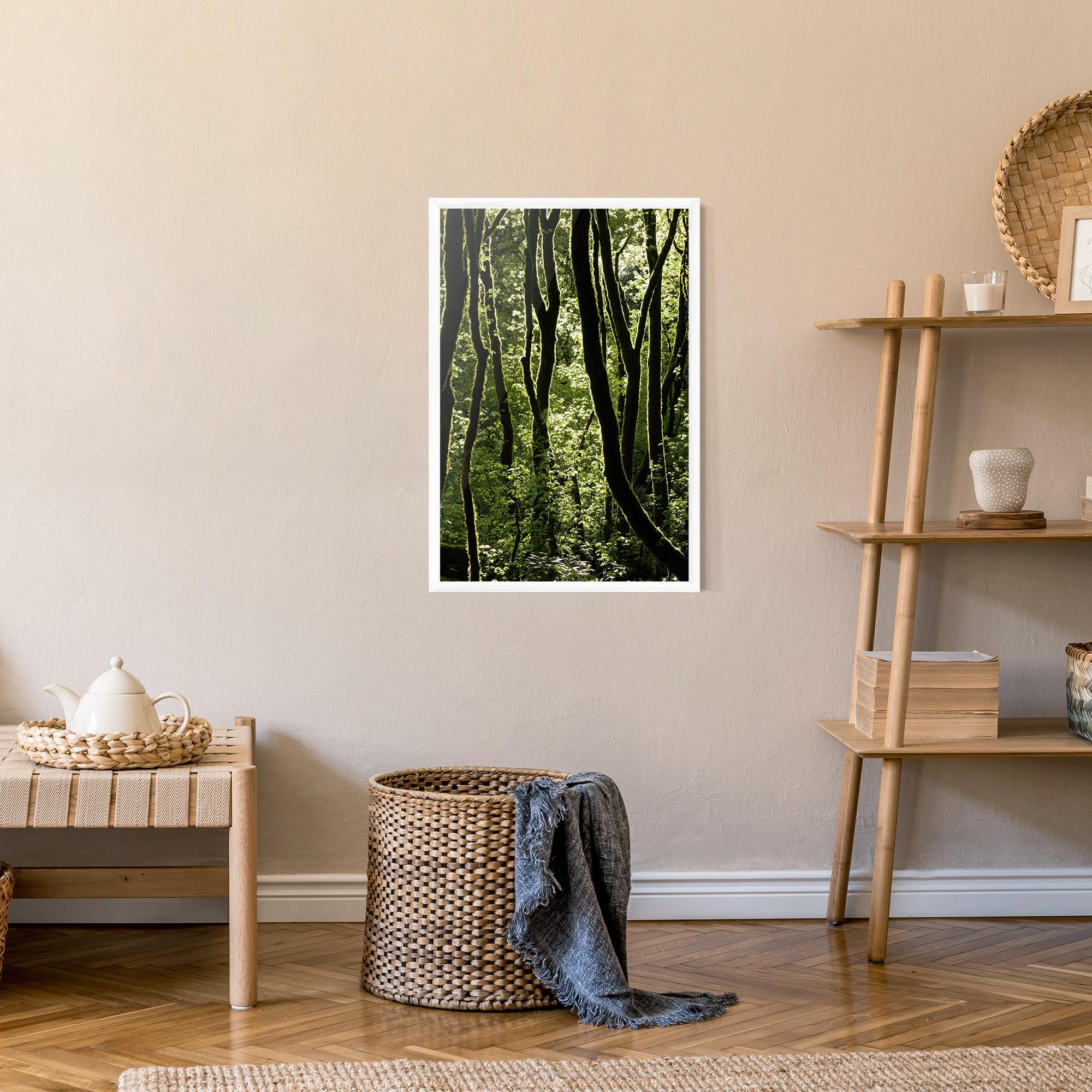 Plakat w Ramie Forest Black Trees mockup 9