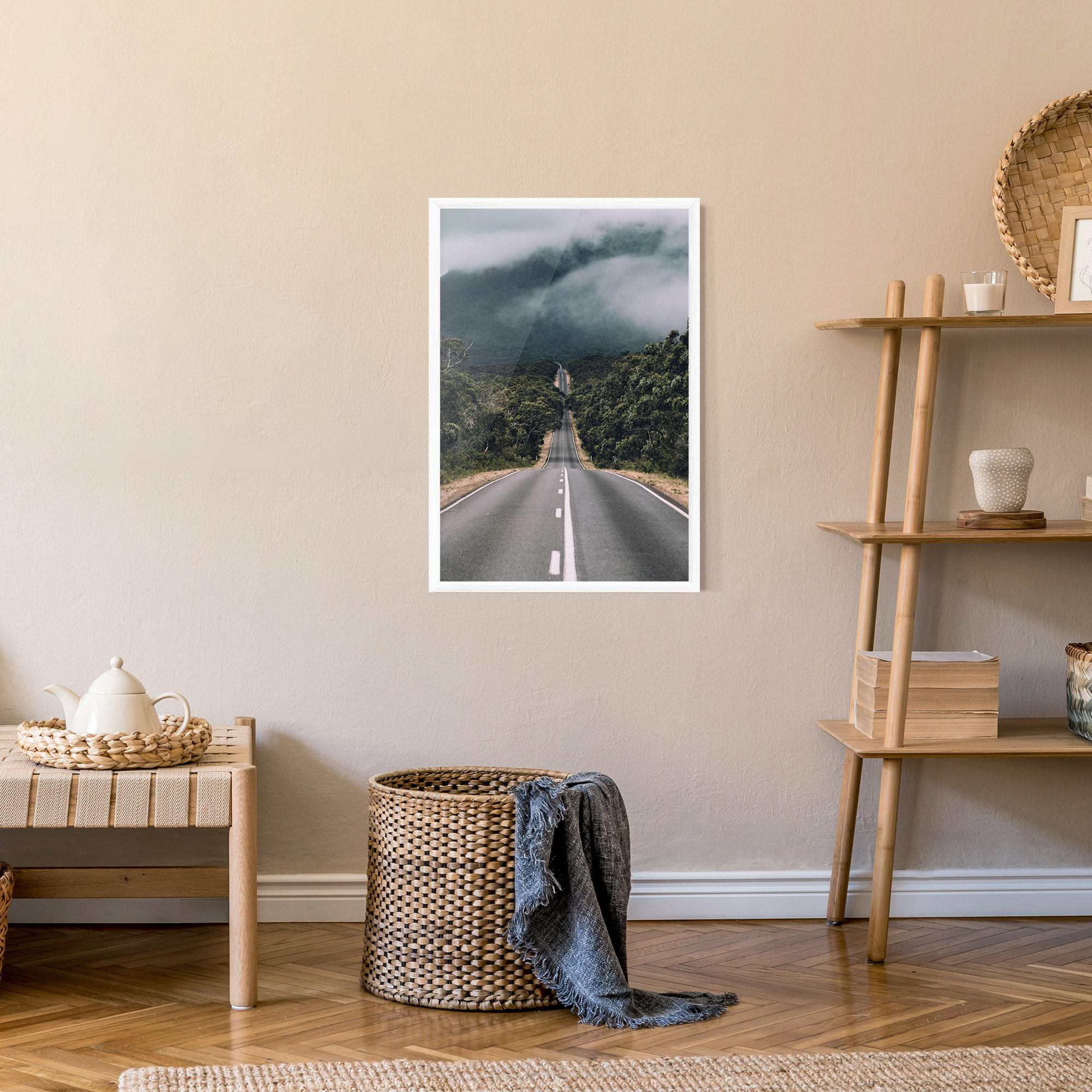 Plakat w Ramie Forest Driving Road mockup 9