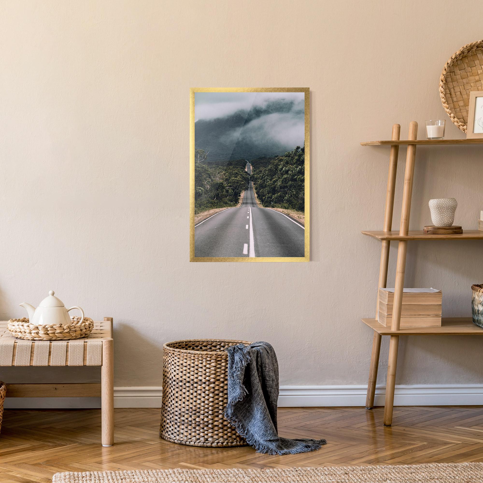Plakat w Ramie Forest Driving Road mockup 9