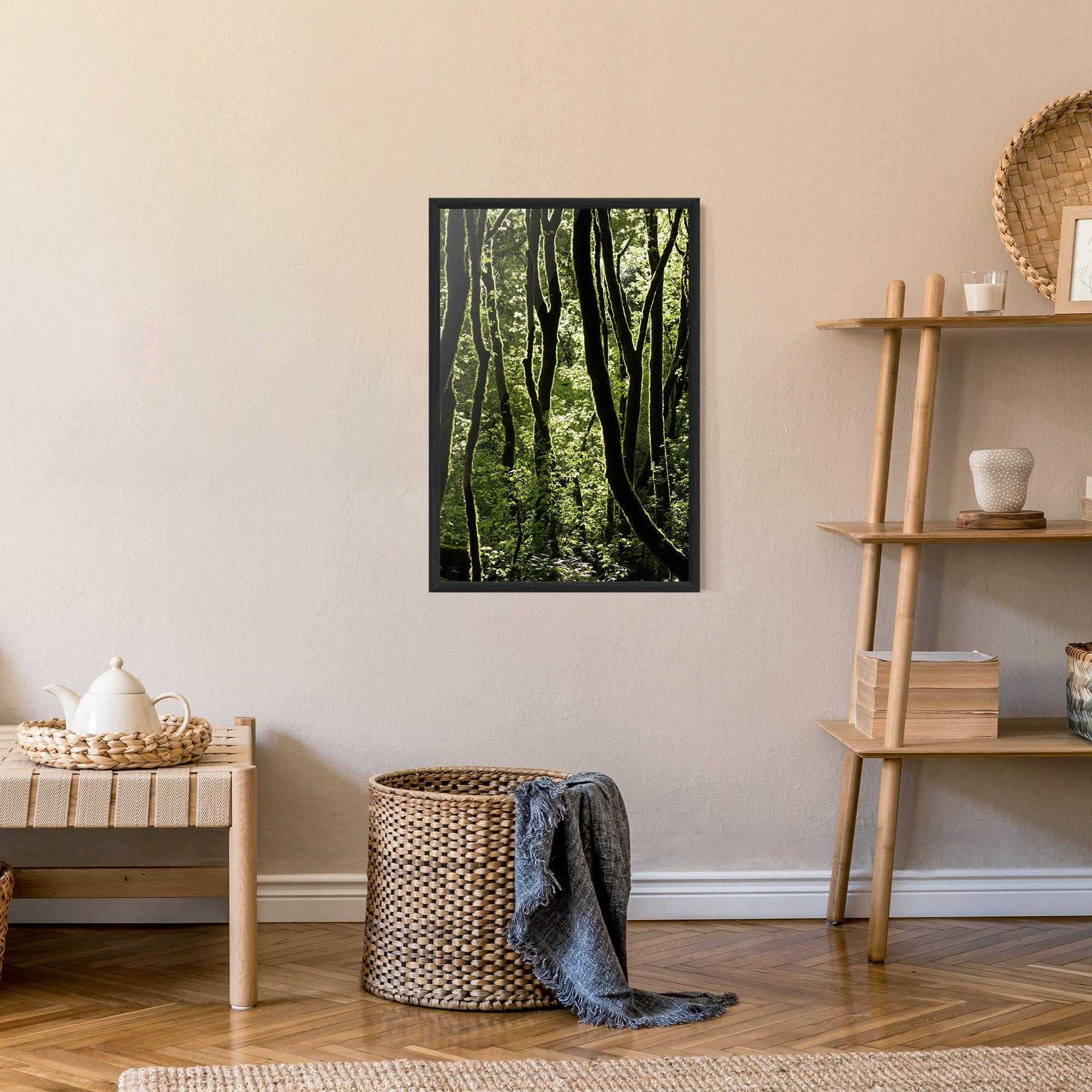 Plakat w Ramie Forest Black Trees mockup 9