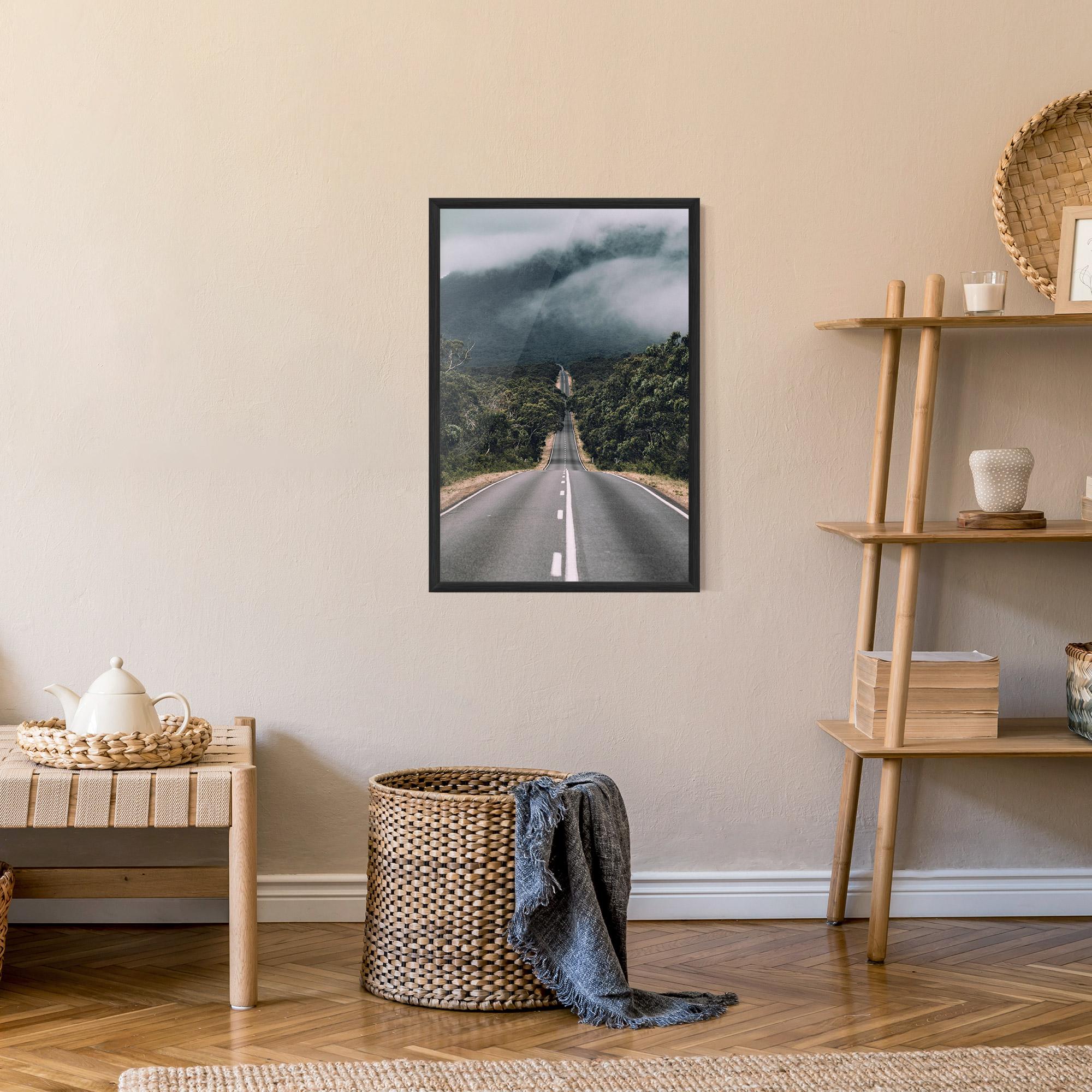 Plakat w Ramie Forest Driving Road mockup 9
