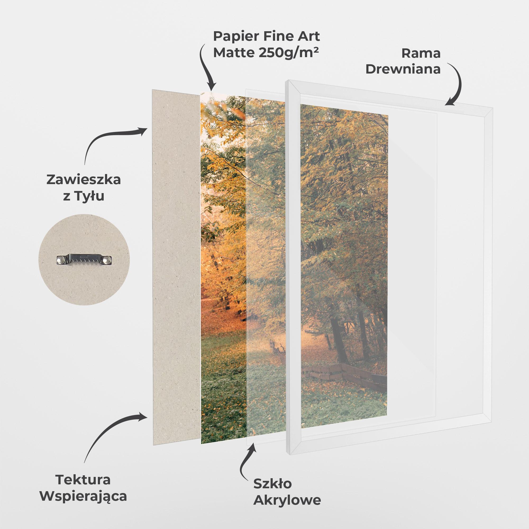 Plakat w Ramie Autumn Forest mockup 1