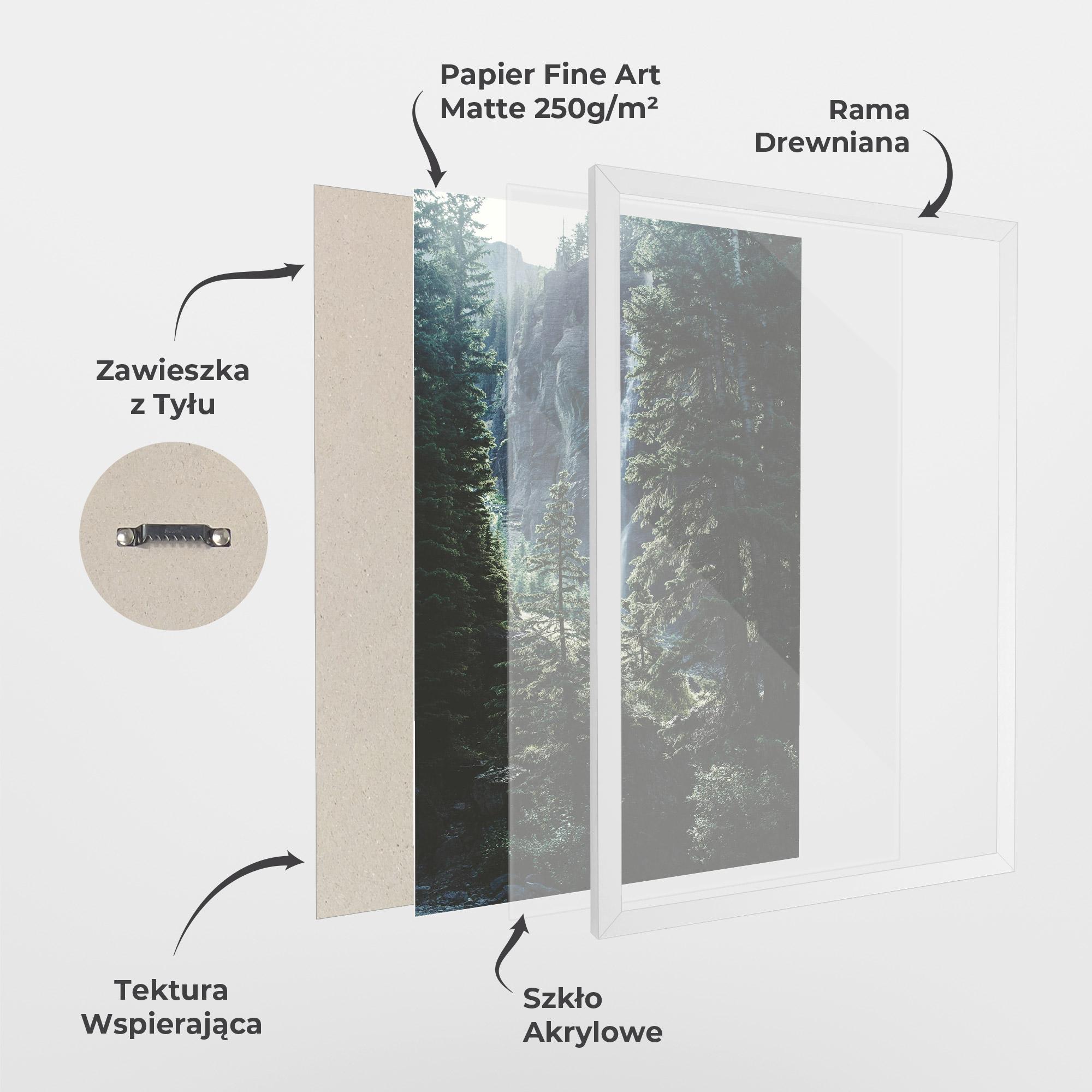 Plakat w Ramie Forest Vibes mockup 1