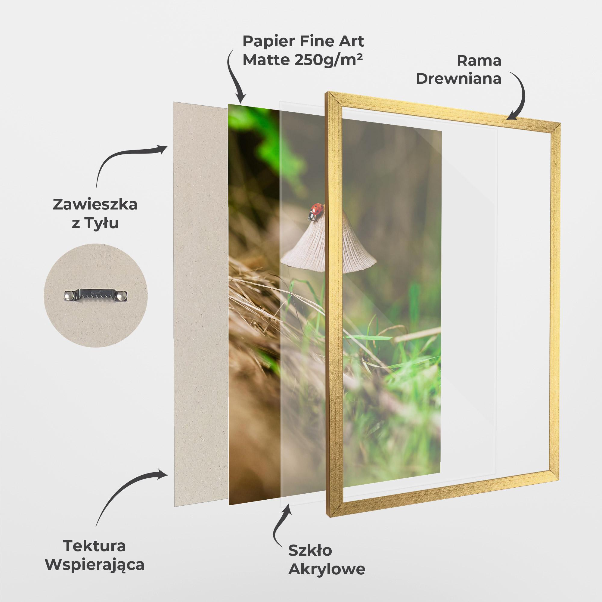 Plakat w Ramie Mushroom Forest mockup 1