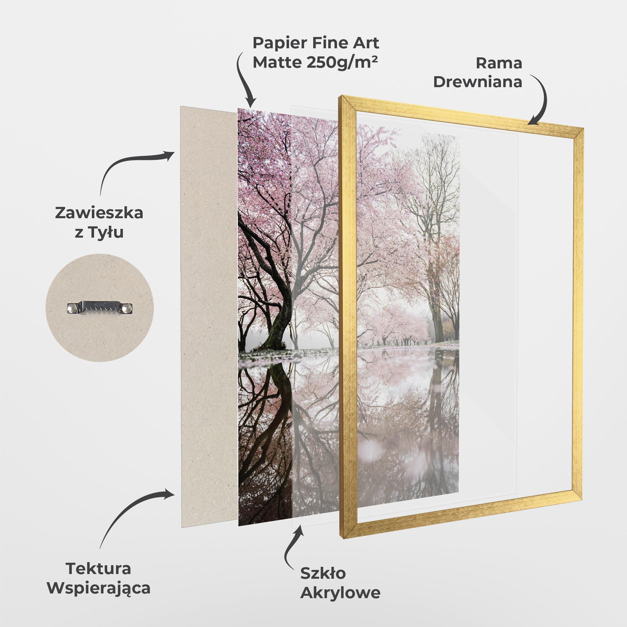 Plakat w Ramie Rainy Days mockup 1