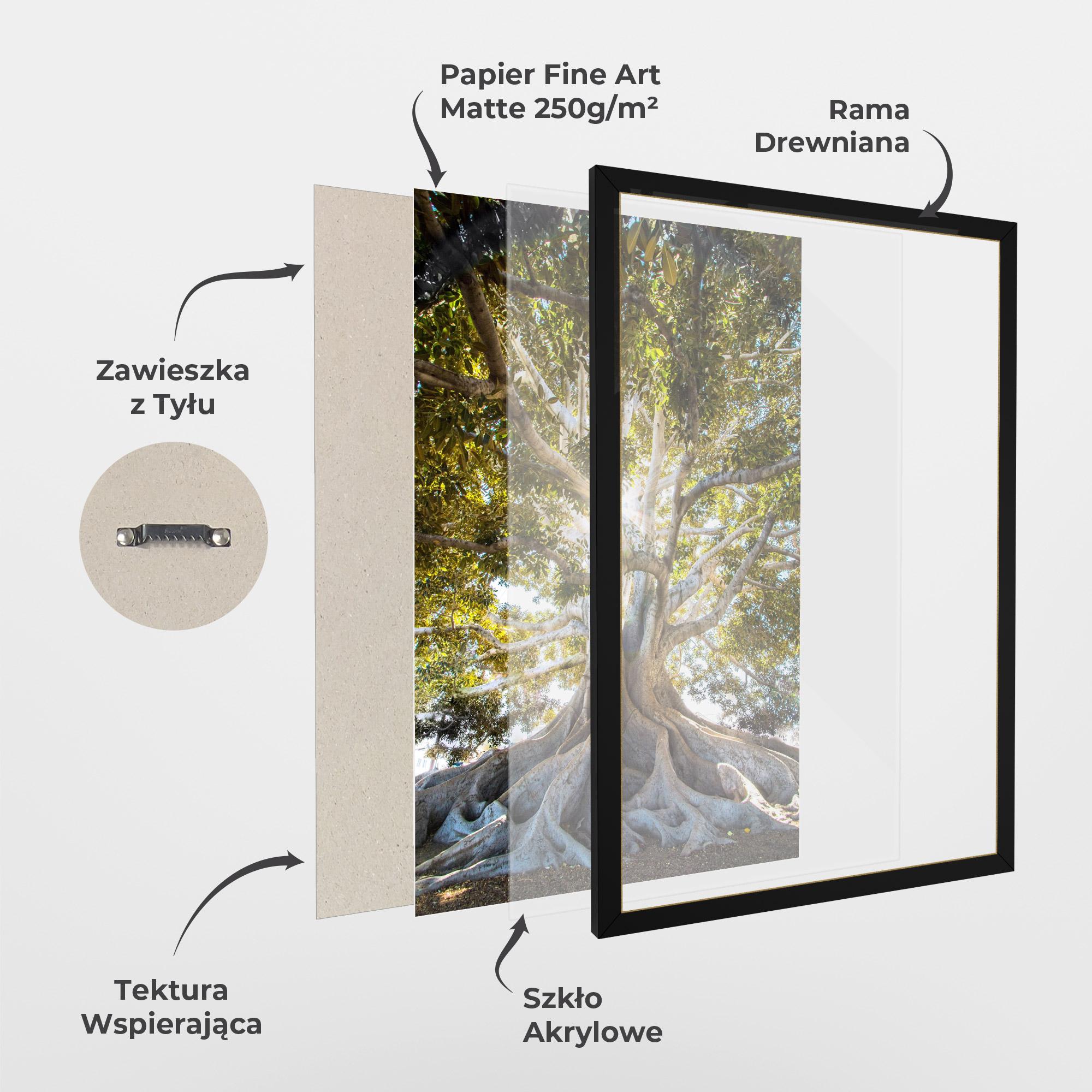 Plakat w Ramie Big Old Tree mockup 1